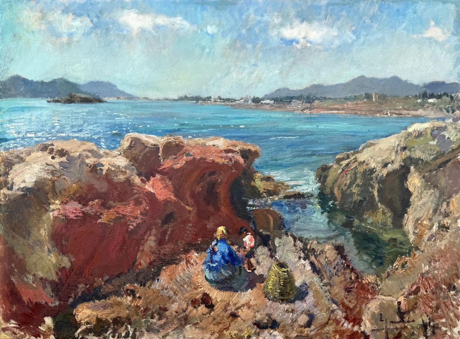 Ignacio Gil Sala Ibiza Spain Oil On Canvas Painting Mediterranean European Art