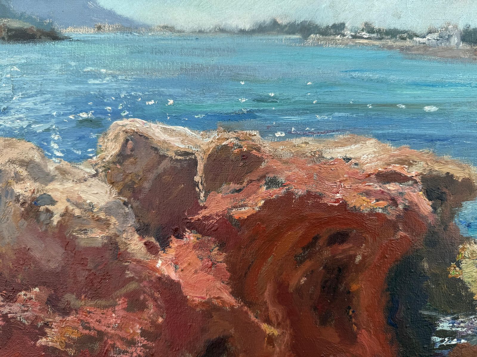 Ignacio Gil Sala Ibiza Spain Oil On Canvas Painting Mediterranean European Art photo 2900.0