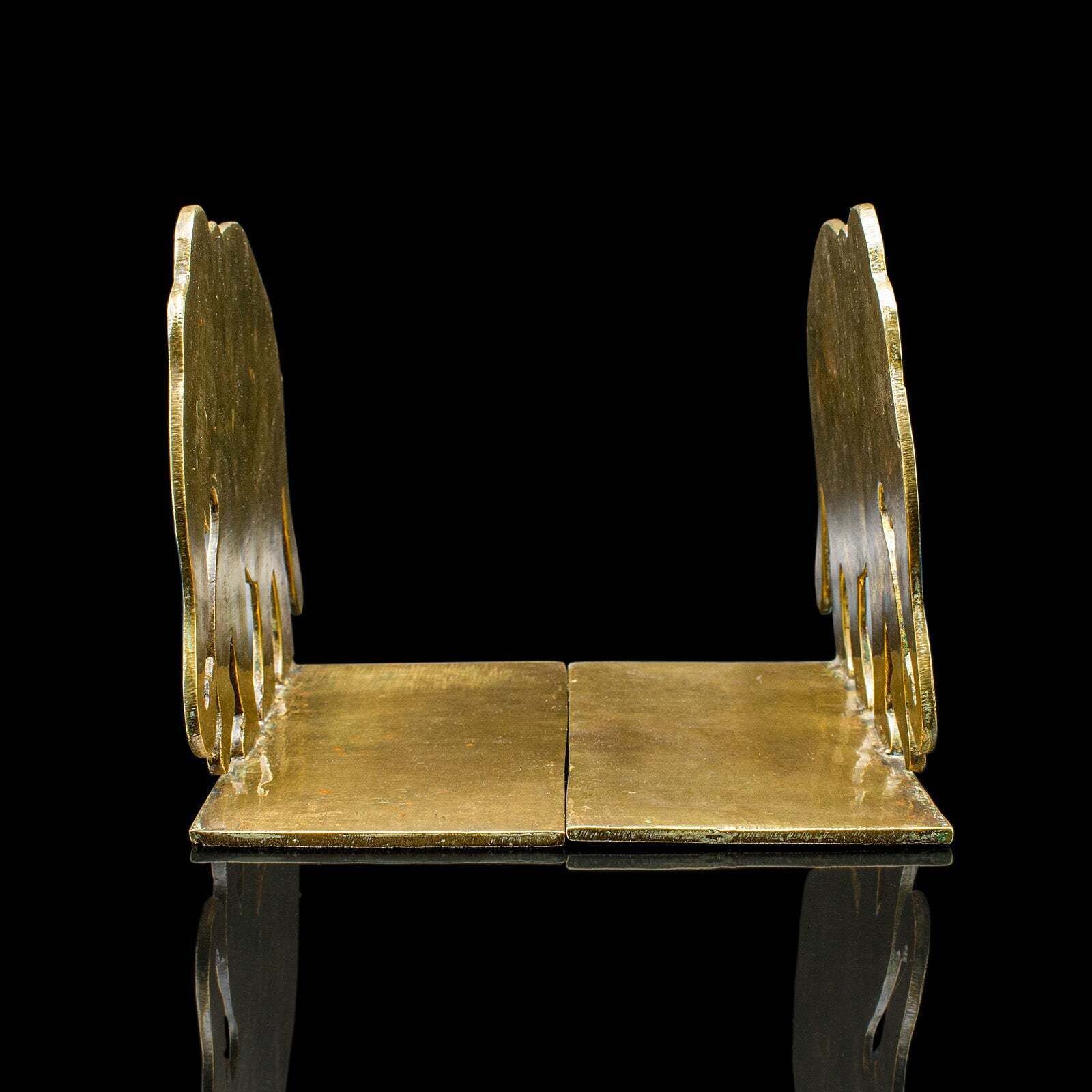 Pair Of Antique Elephant Bookends, Indian Brass Decorative Book Rests, Victorian photo vinterior