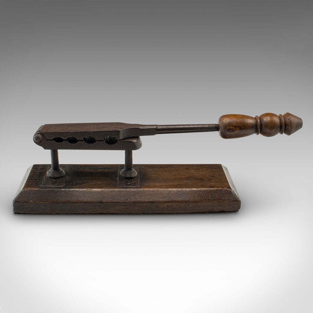 Antique Apothecary Cork Compressor, English, Oak, Wine Bottle, Press, Georgian photo 709.0
