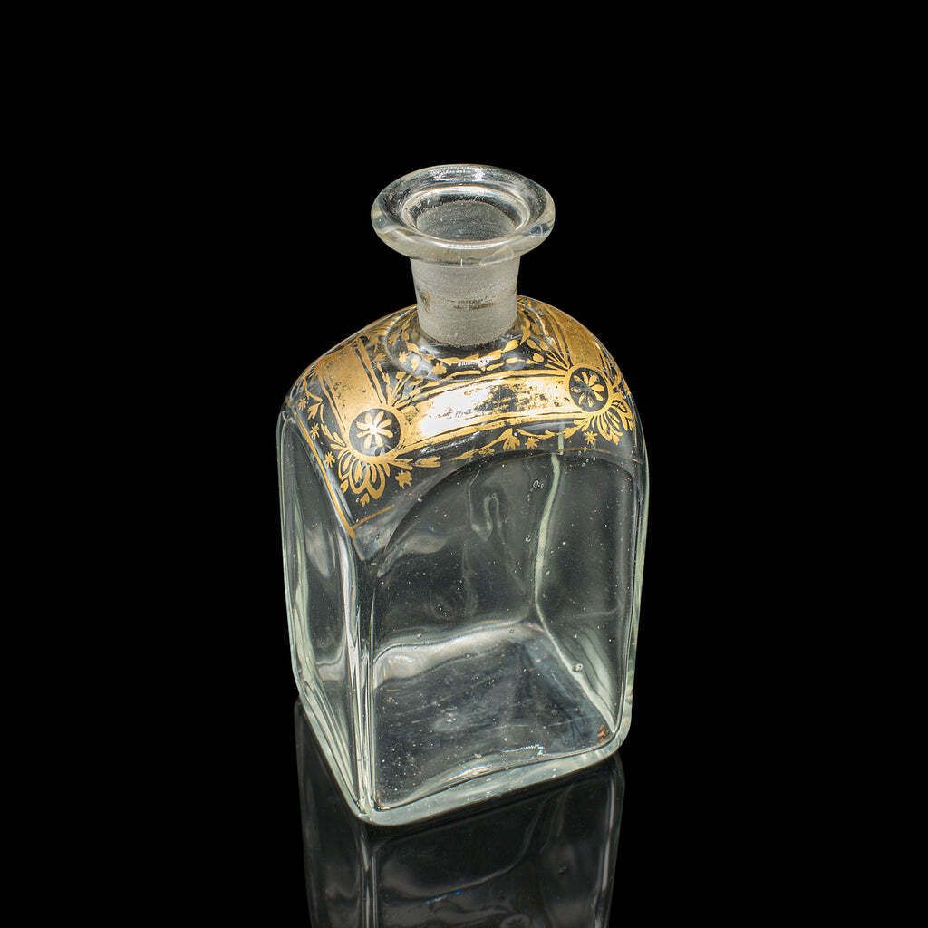 Pair Of Antique Tincture Bottles, English, Glass Apothecary Jars, Georgian, 1800 photo vintage