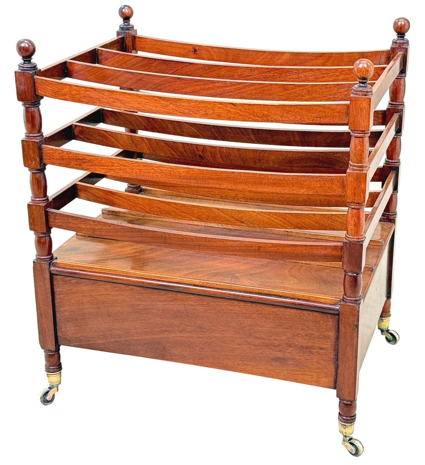 photo furniture Regency Mahogany Boat Shaped Canterbury (England, Circa 1820)