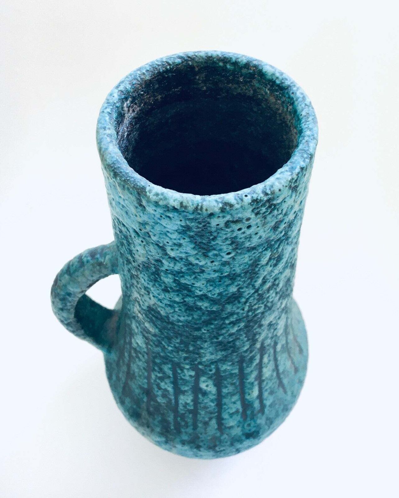 Art Ceramics Sgraffito Handvaatvaas Van Alvino Bagni Voor Raymor, Italië, Ca. Jaren 1960 photo Woonaccessoires
