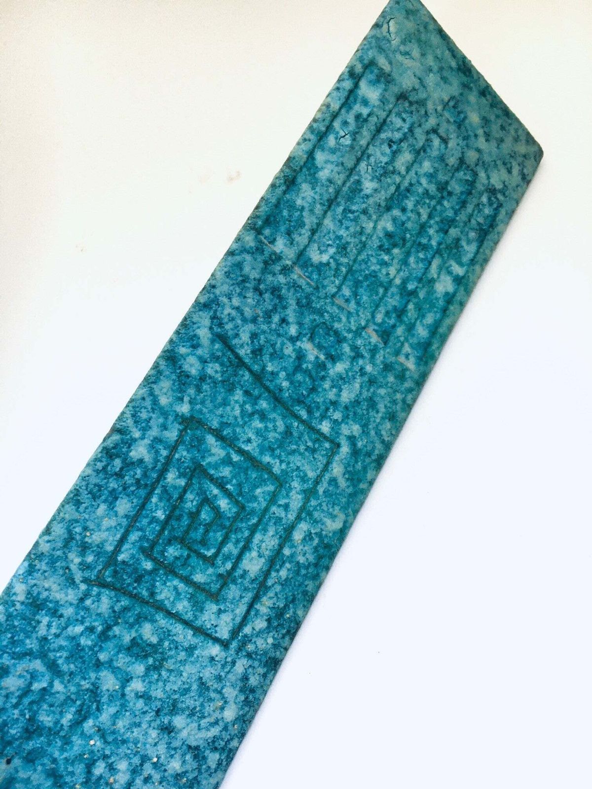 photo for sale Zeldzame Keramische Sgraffito Driehoekige Vaas Van Alvino Bagni Voor Raymor, Italië, Jaren 1960