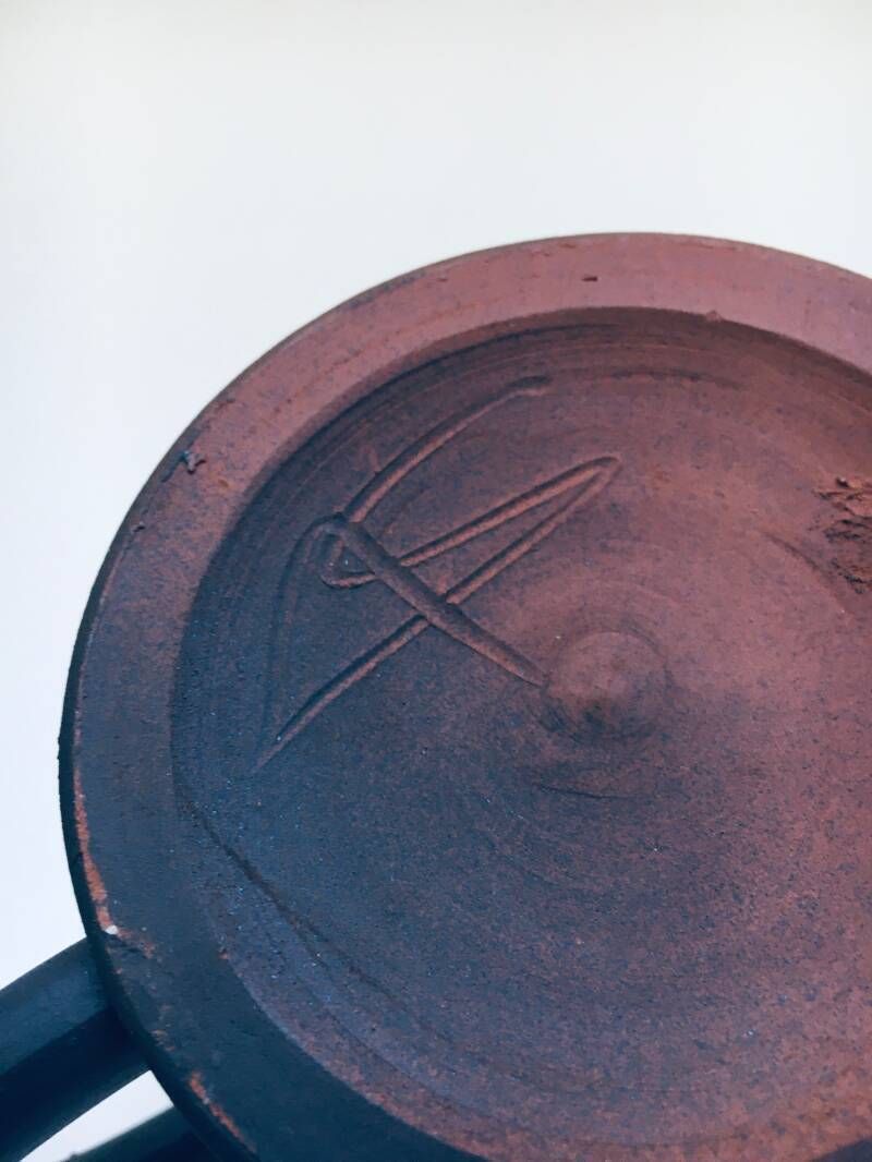 photo buy Art Ceramics Memphis Stijl Theekopjesset, Gesigneerd La, België, Ca. Jaren 1970