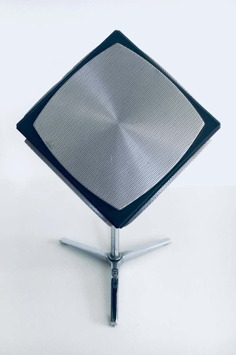 Midcentury Modern Space Age Design Audiorama 700 "Cube" Speaker Set By Grundig, 1960's photo vintage