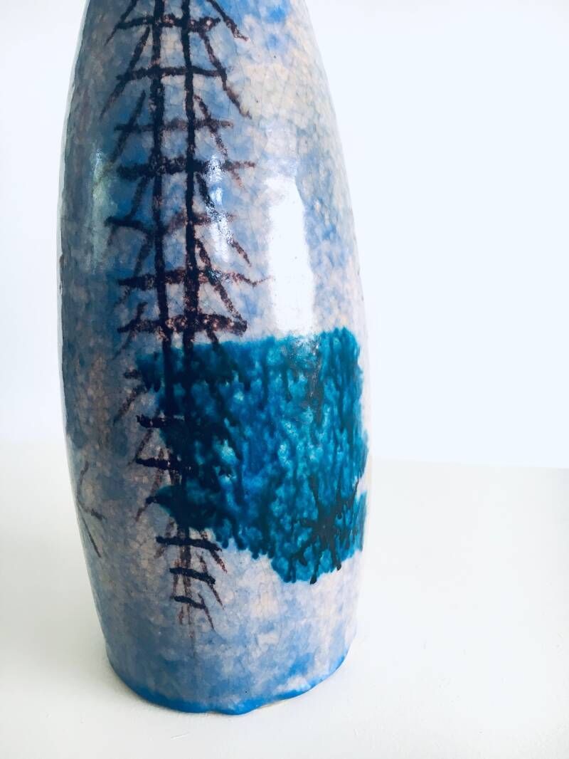 photo for sale Midcentury Design Art Studio Ceramic Table Lamp By Cacf Faenza, Italy 1950's