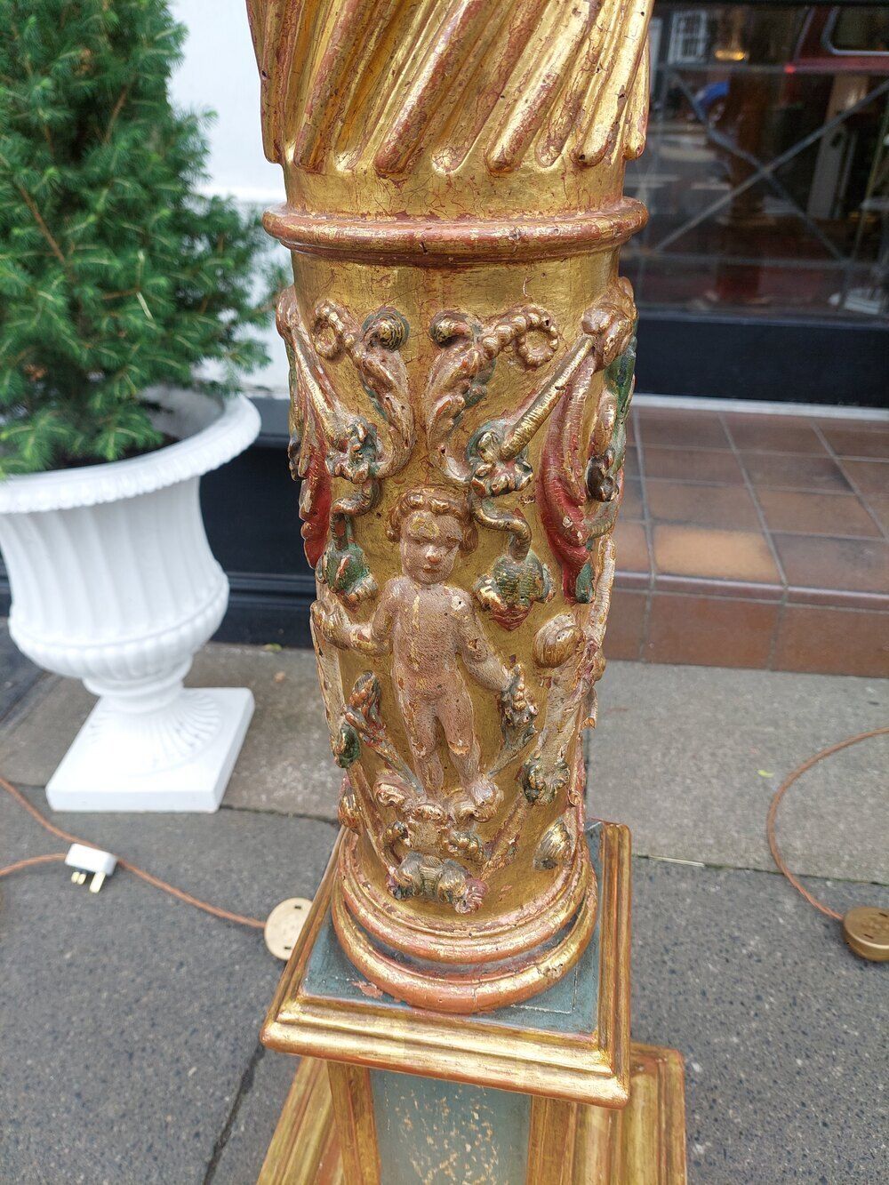 Pair Of Italian 17thc Corinthian Column Lamps photo 3950.0