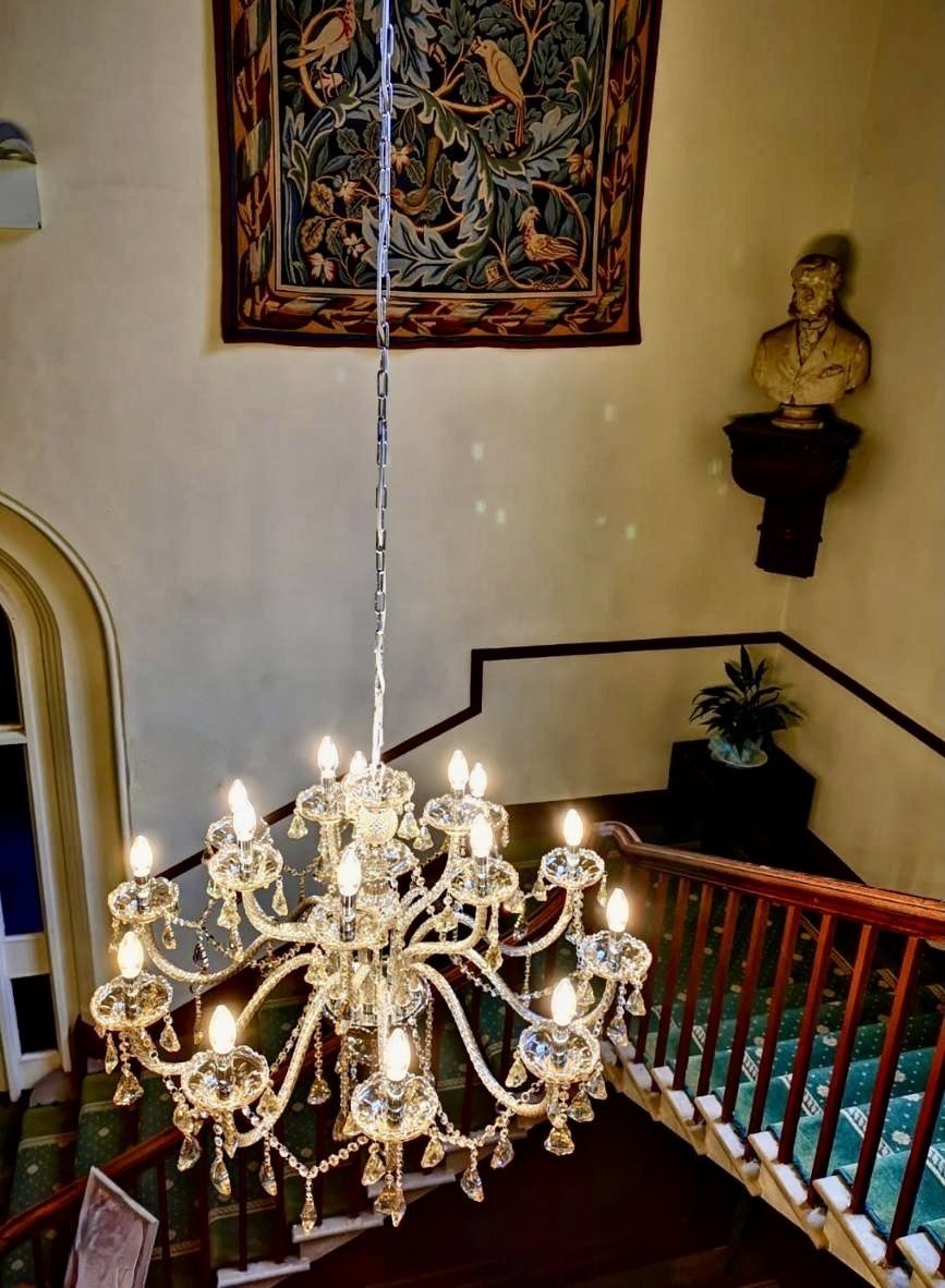 Antique Style Crystal Glass Chandelier photo Lighting