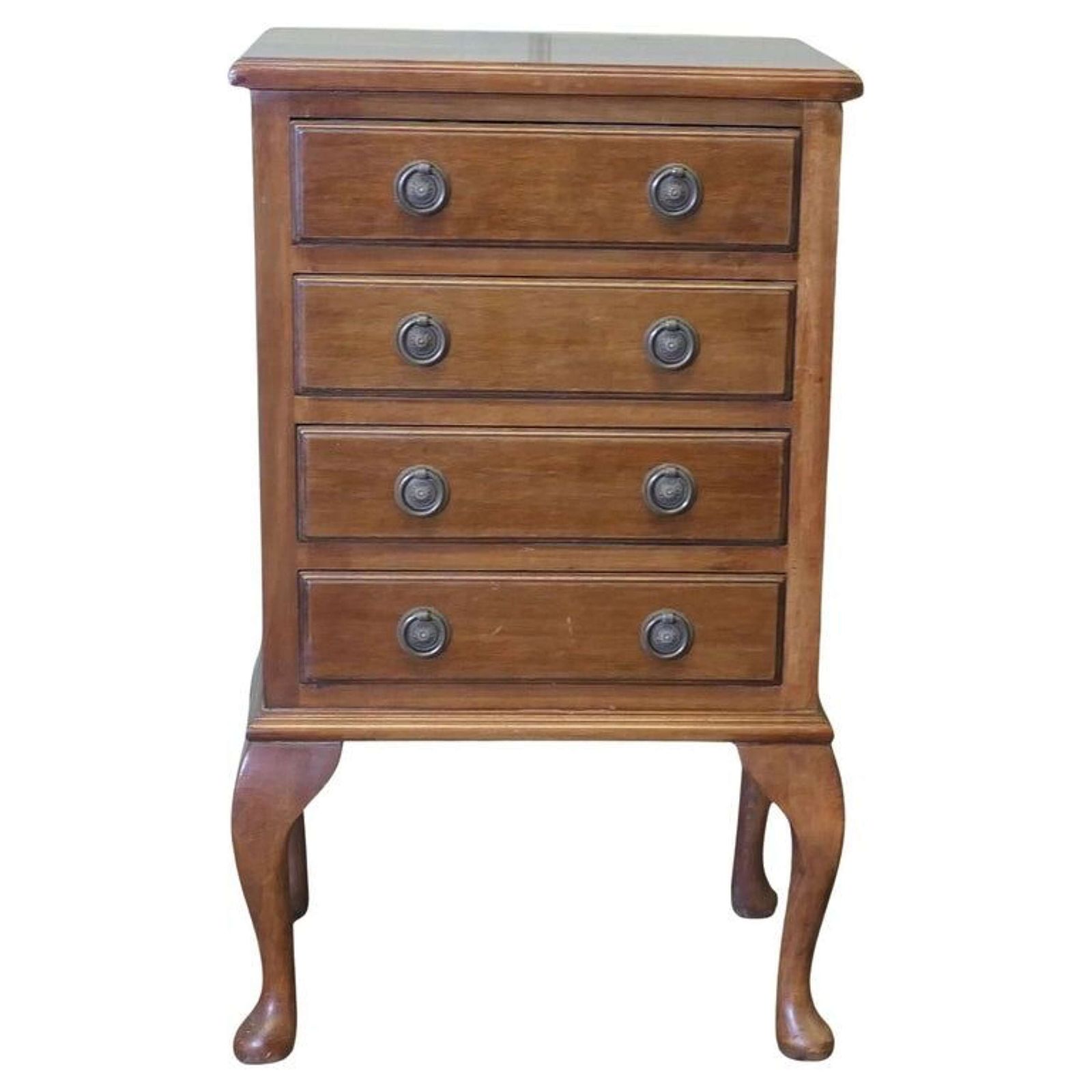 4 Drawer Walnut Chest Of Drawers