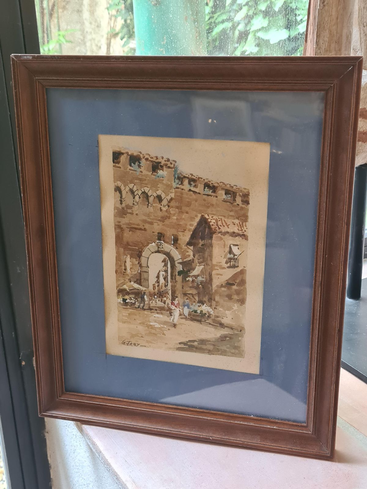 photo vinterior View Of Rome, The Aurelian Wall, Gateway At The Market Place By G Tosy