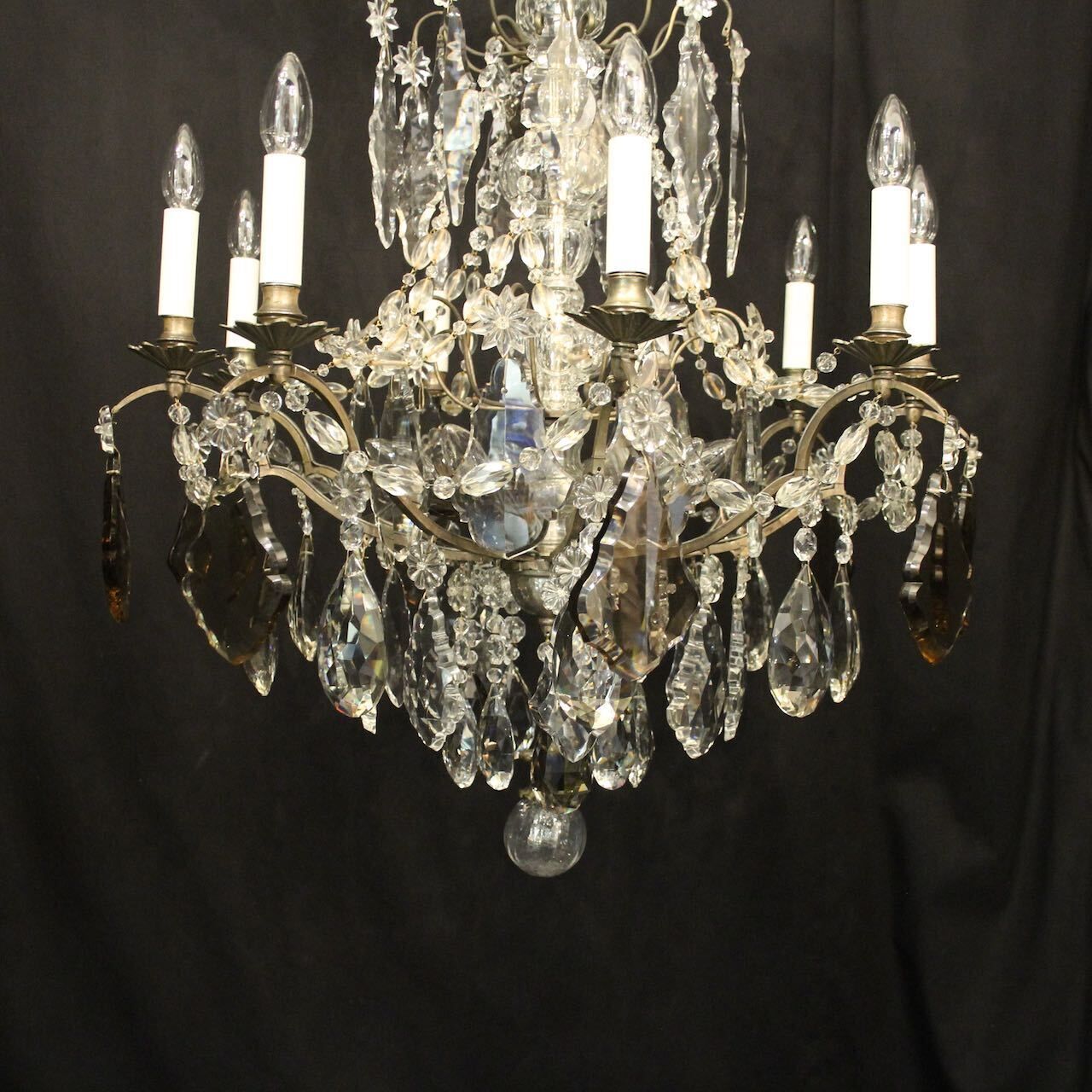 English Silver Gilded Bronze 15 Light Chandelier photo Lighting