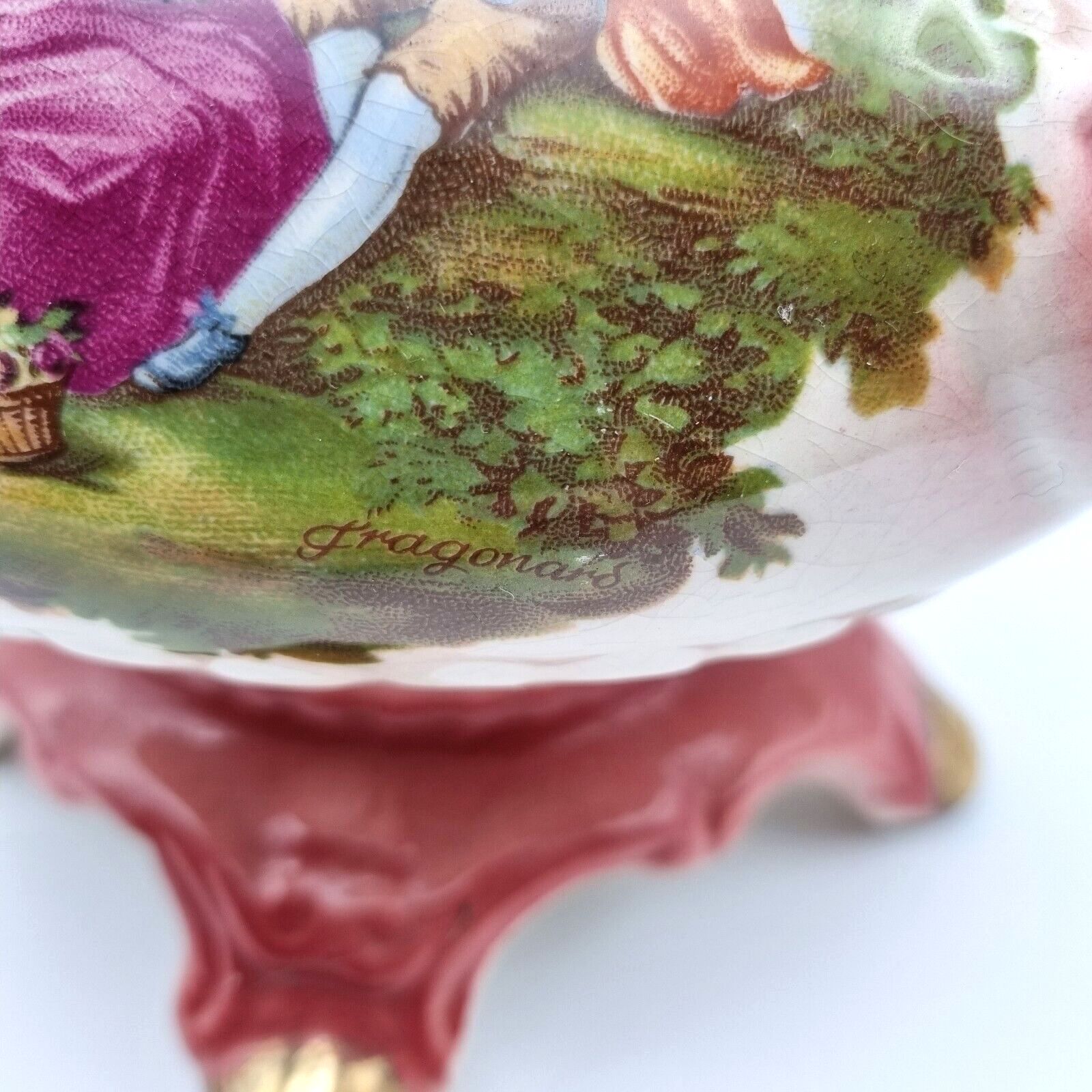 Royal Staffordshire Antique Teapot Ironstone Tea Pot Fragonard C1900 photo Home Decor