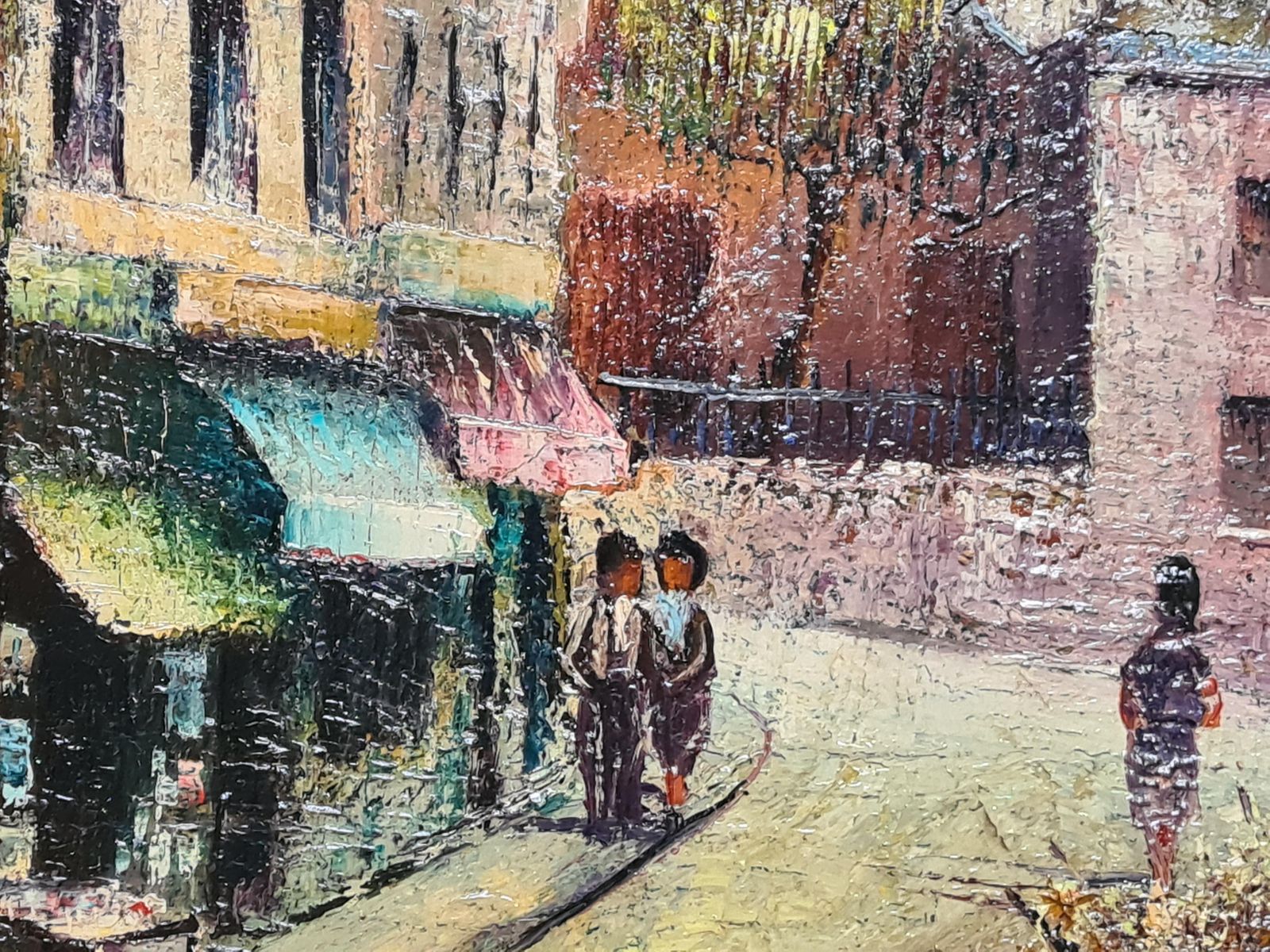 Augustin Francois Guille Aka Archiguille, Paris School Cityscape, Circle Of Maurice Utrillo, La Mère Catherine Montmartre (1960) photo 1569.0