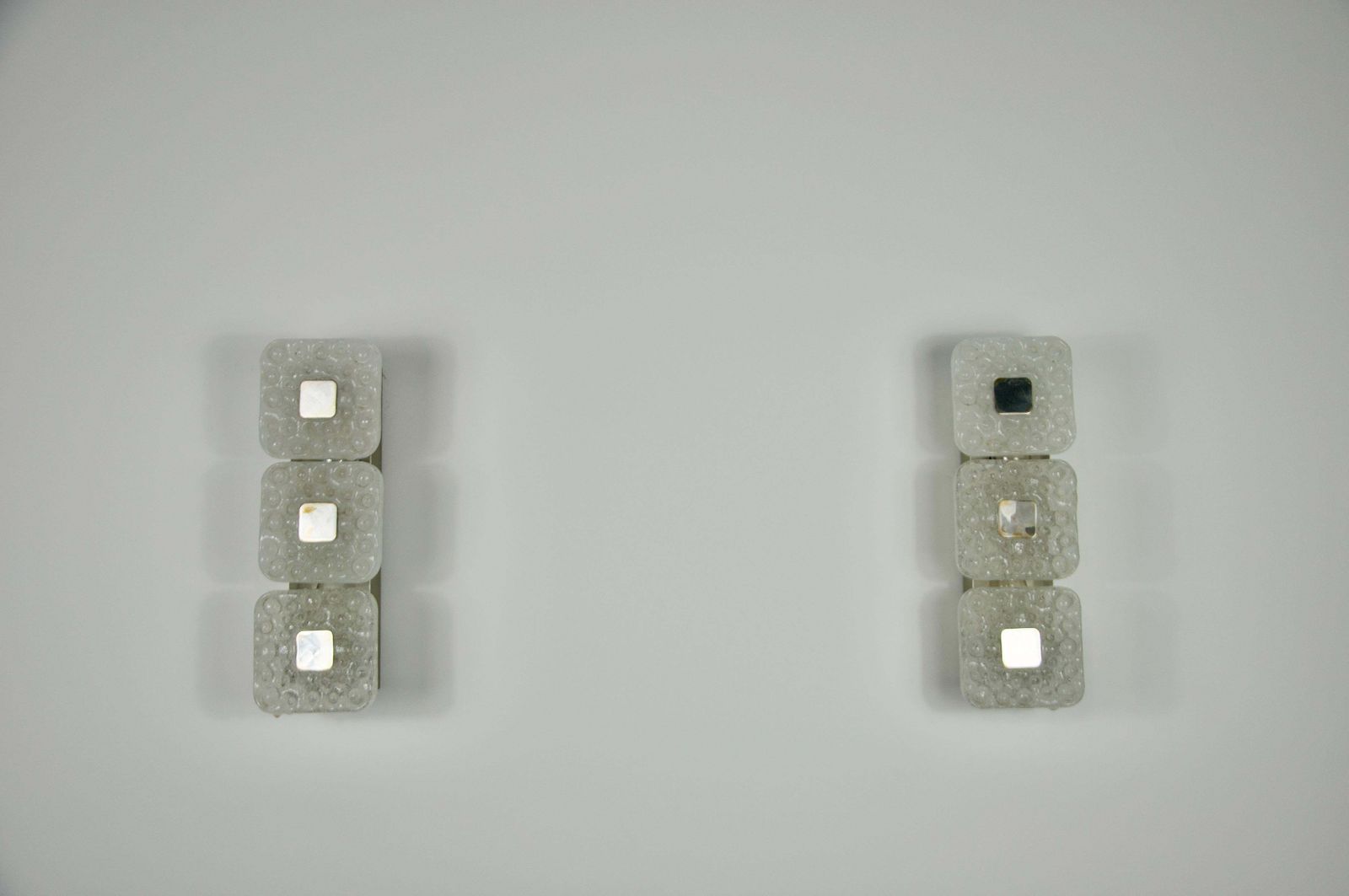 Pair Of Metal Wall Lamps By Kaiser Leuchten, Germany 1970s photo Lighting
