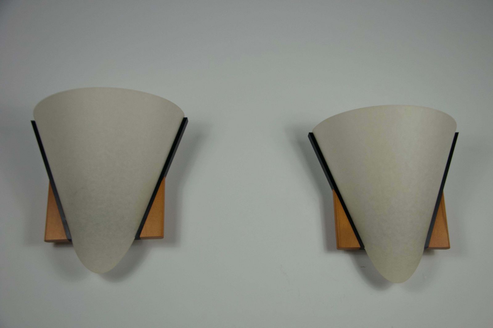 Pair Of Wooden Wall Lamps By Domus, 1970s photo 1342.0