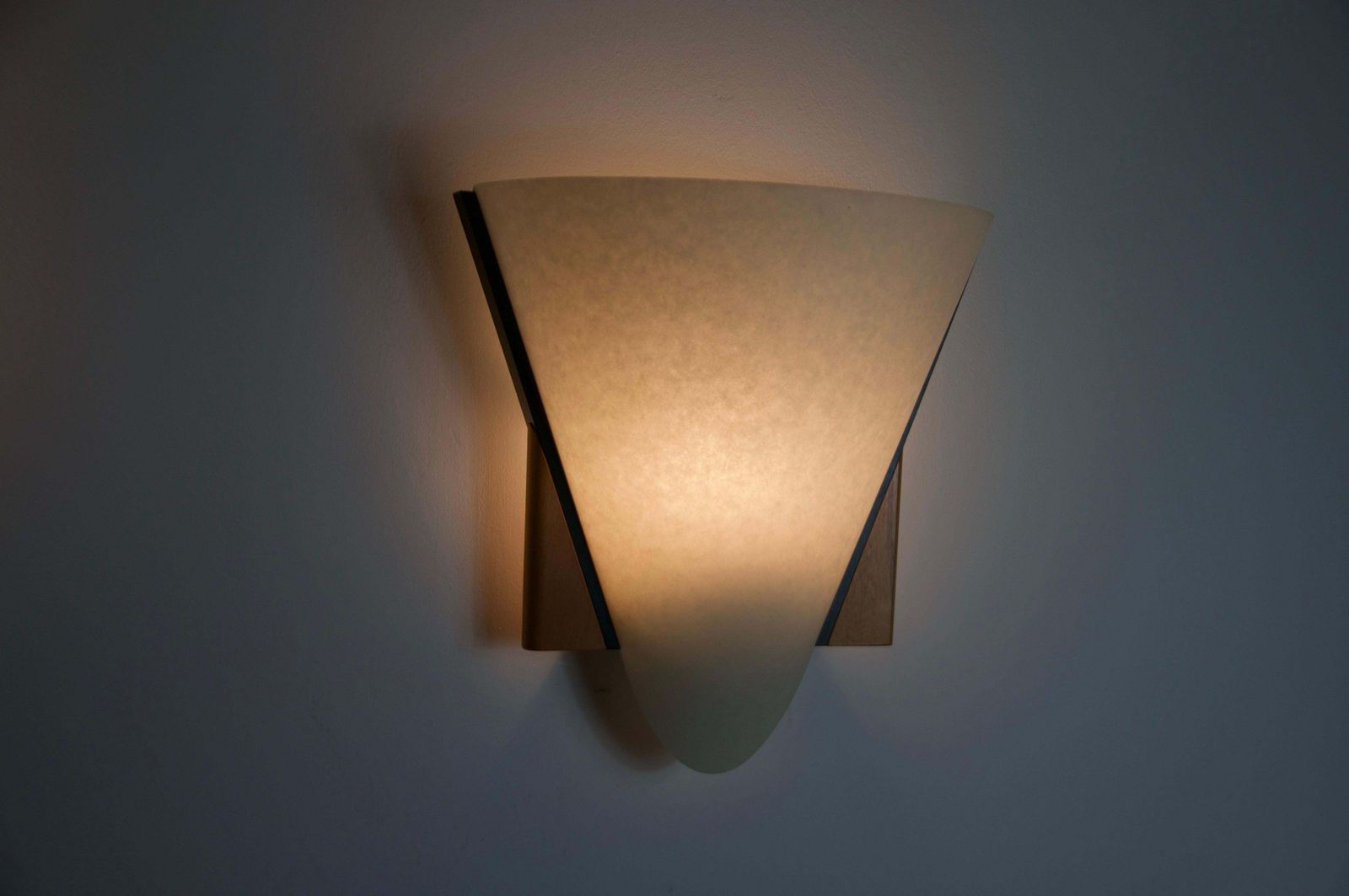 photo buy Pair Of Wooden Wall Lamps By Domus, 1970s
