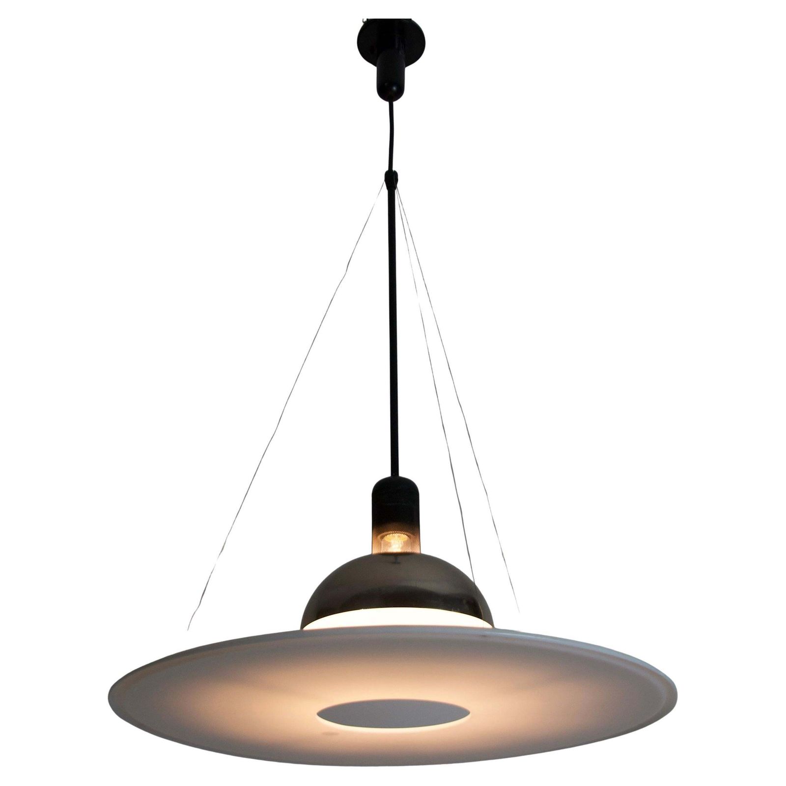 Italian Frisbi 850 Pendant Lamp By Achille Castiglioni For Flos, 1970s