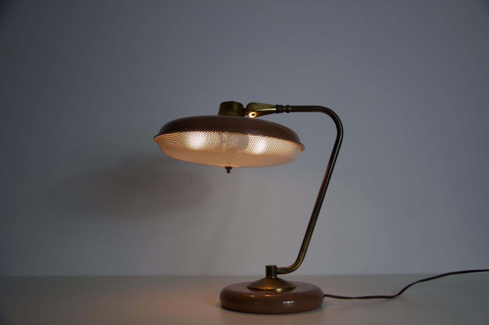 Mid Century American Brass And Metal Table Lamp, 1960s photo 831.0