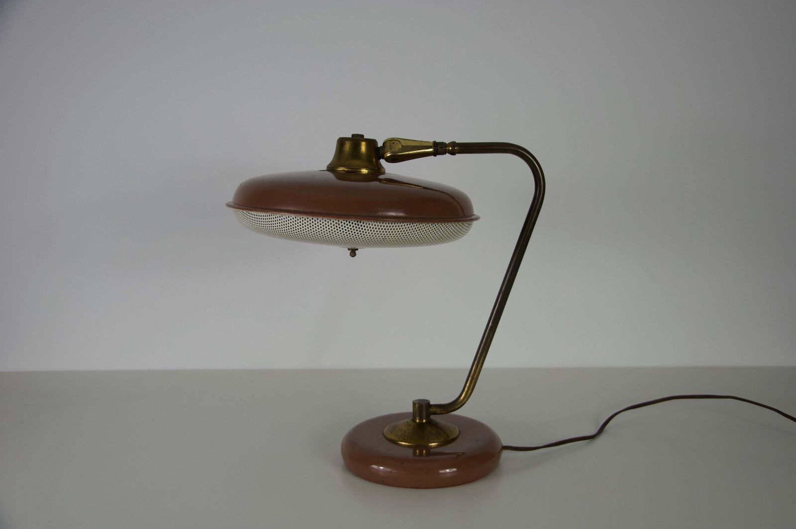 Mid Century American Brass And Metal Table Lamp, 1960s photo buy