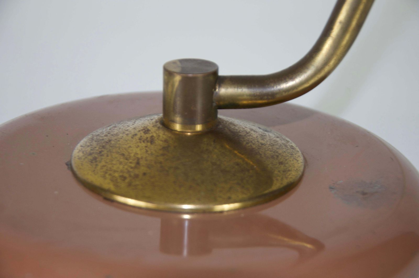 831.0 Mid Century American Brass And Metal Table Lamp, 1960s photo