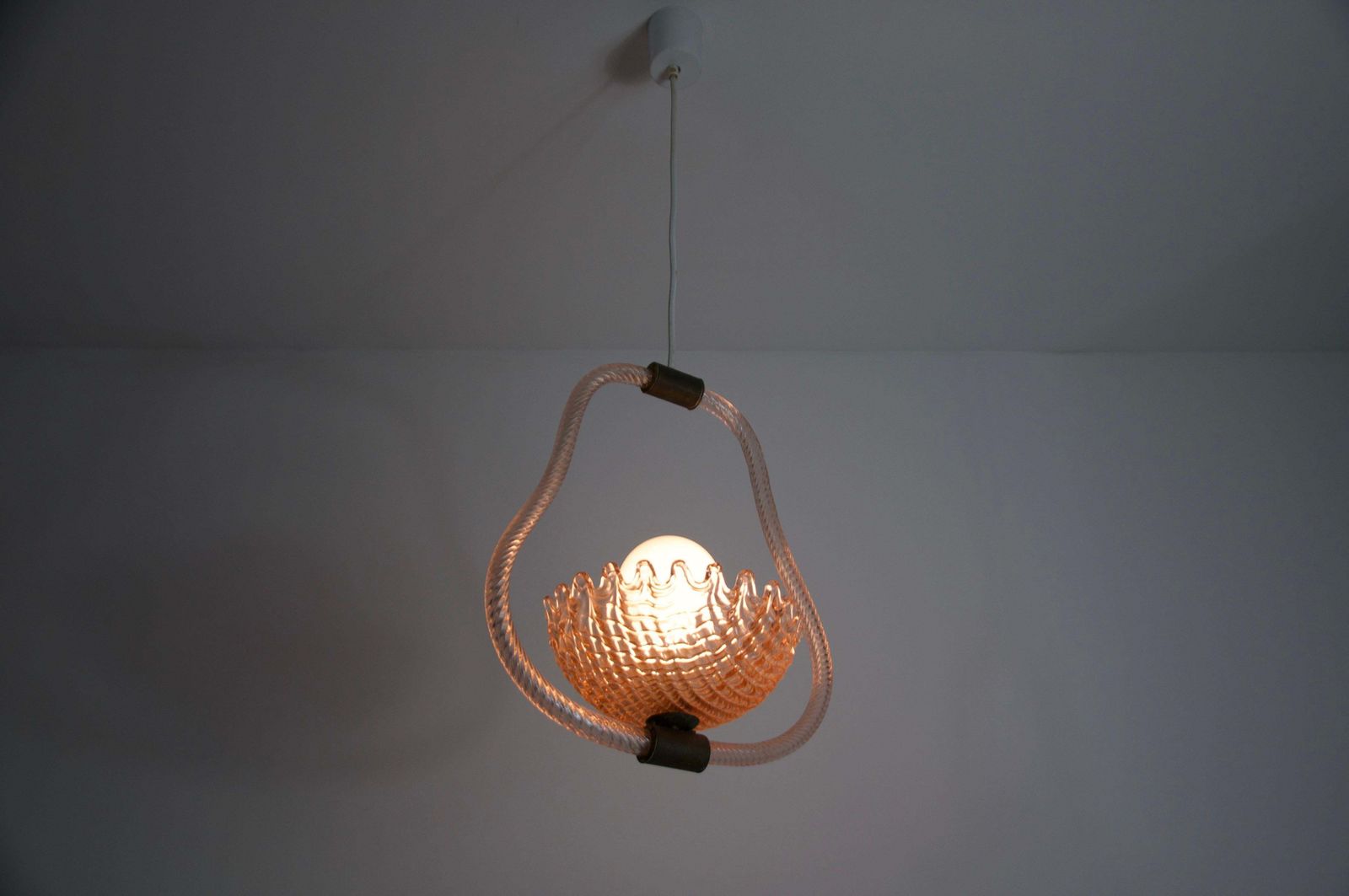 Murano Glass Chandelier By Barovier & Toso, Italy, 1940s photo Lighting