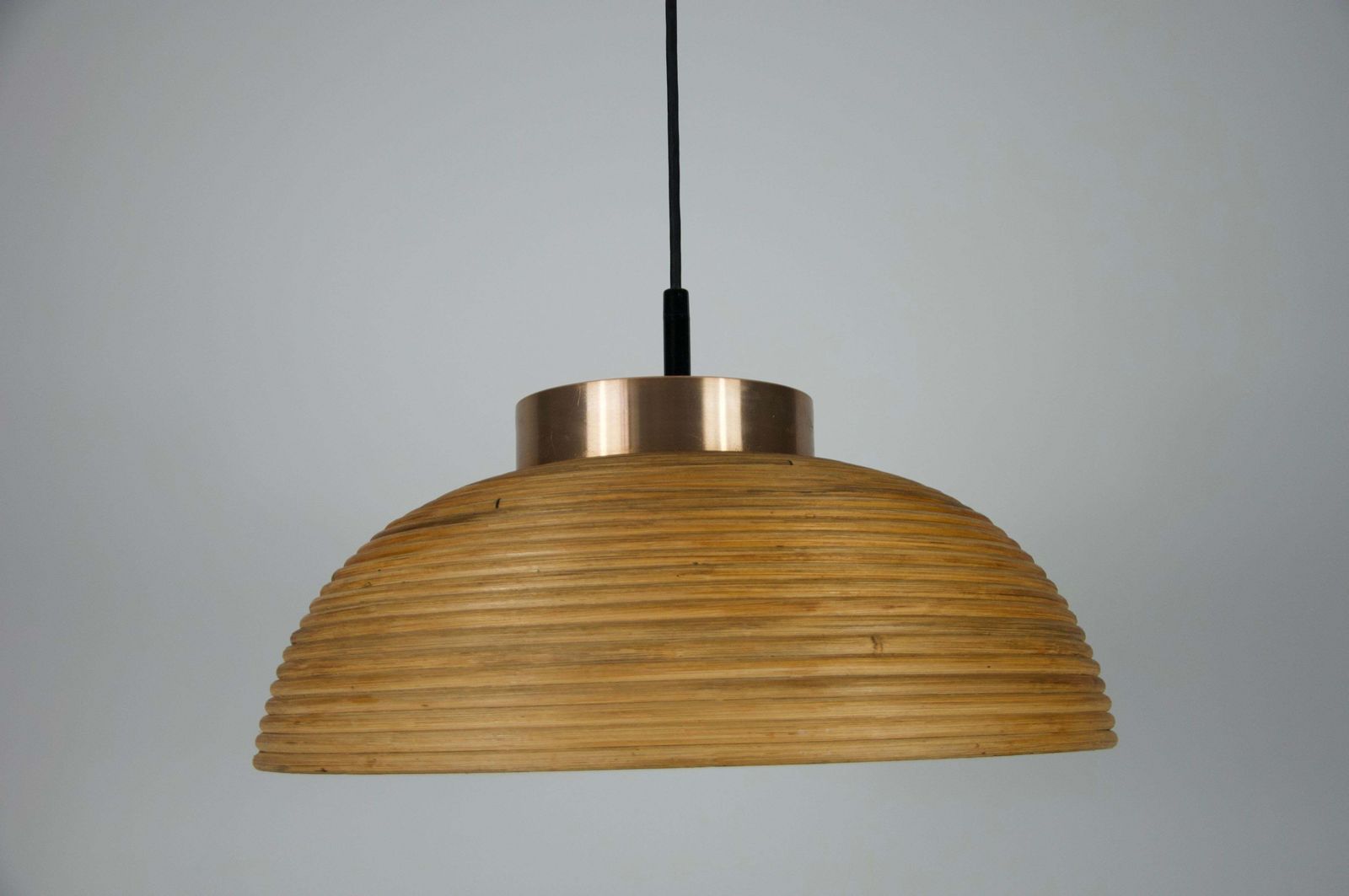 Wooden And Glass Pendant Lamp By Doria, 1960s, Germany photo furniture