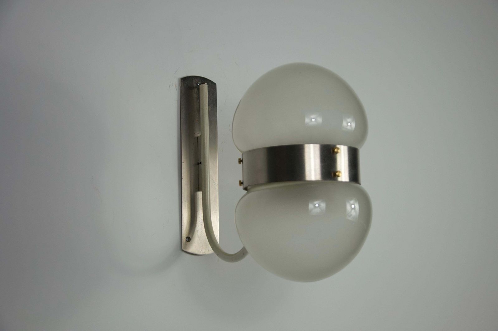 Chrome And Glass Wall Lamp By Sergio Mazza For Artemide, Italy, 1960s photo buy