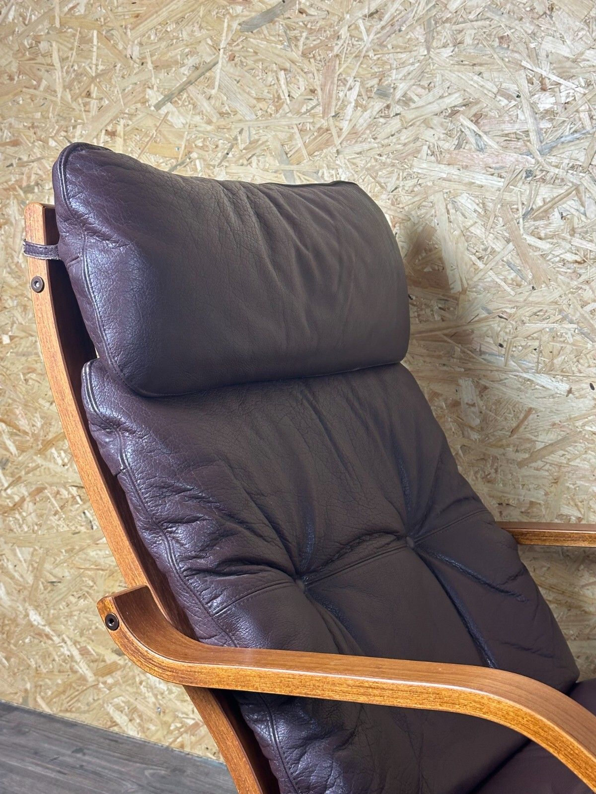 2x 60s 70s Armchairs Easy Chair Leather Armchairs Westnofa Norway Mid Century photo vinterior