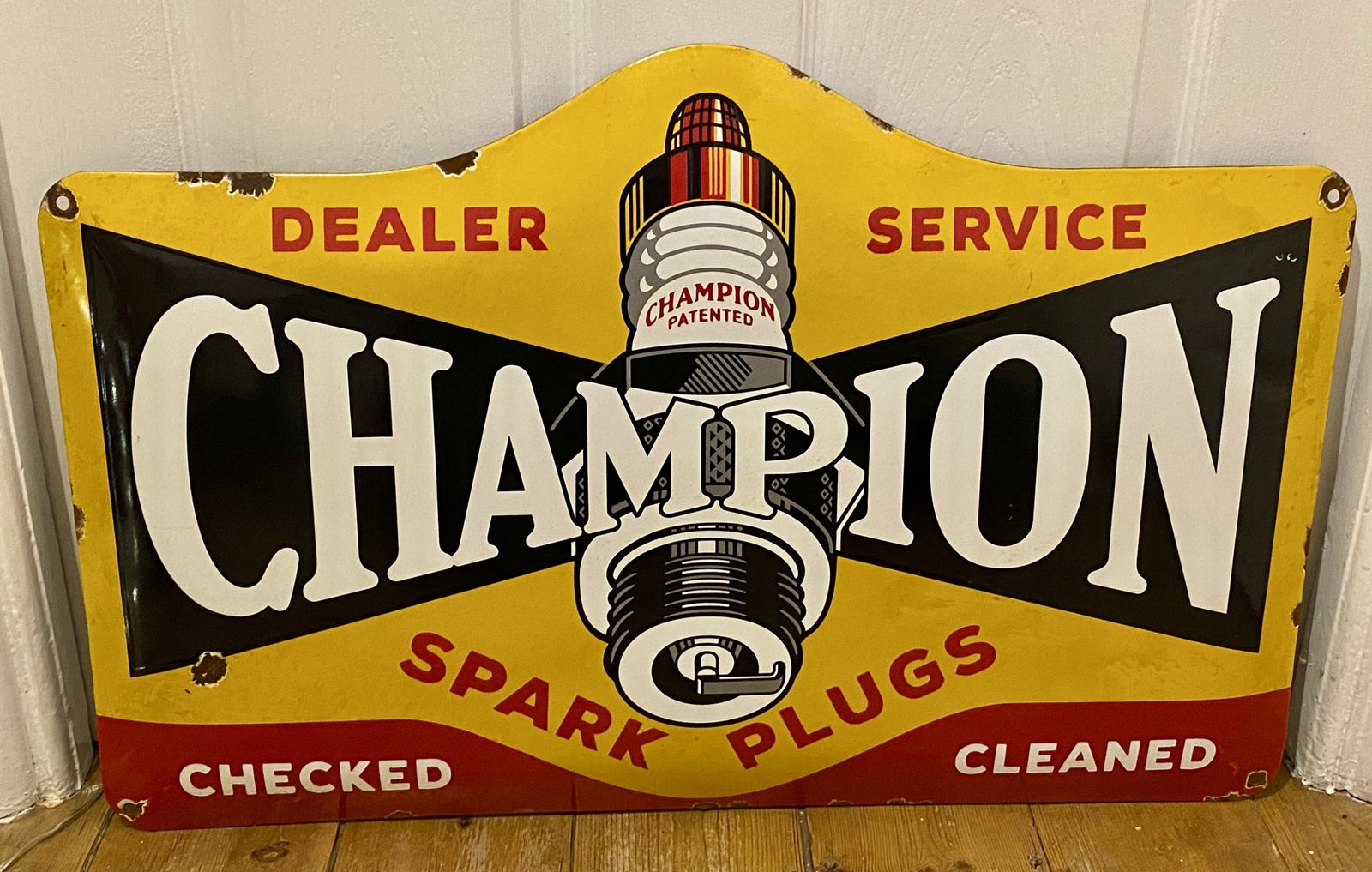 Large Champion Spark Plugs Parts Speed Huge Shop Sign Automobile Automotive Garage Art Gasoline Cleaning Motor Racing F1 Car Auto Gas Monkey Ac Fan Aa photo 395.0