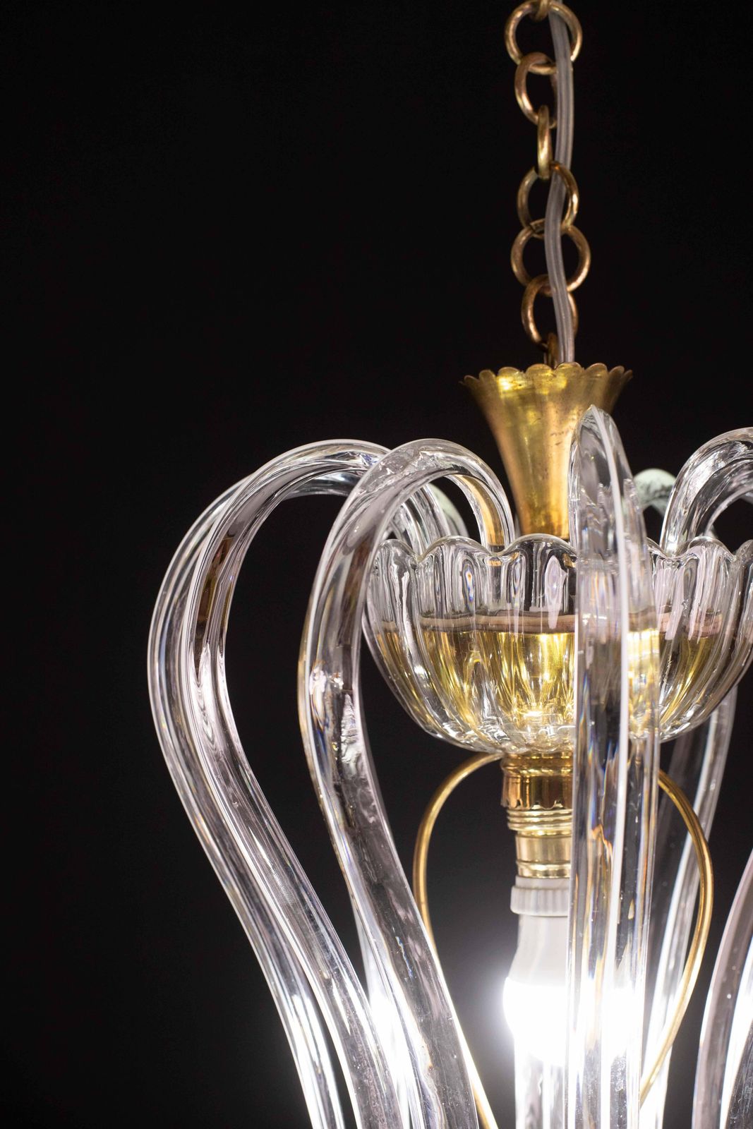 Midcentury Jewel Murano Glass Chandelier By Barovier E Toso, 1950s photo vintage