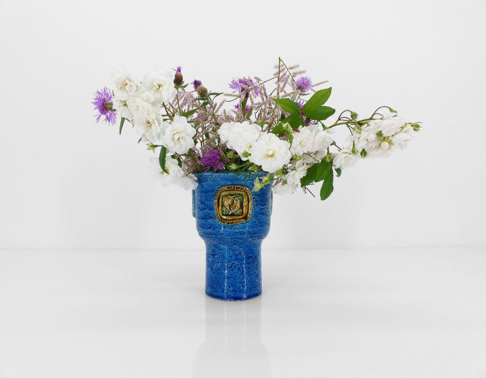 Rimini Blu Ceramic Mug Vase By Aldo Londi For Bitossi Italy 1970 photo buy