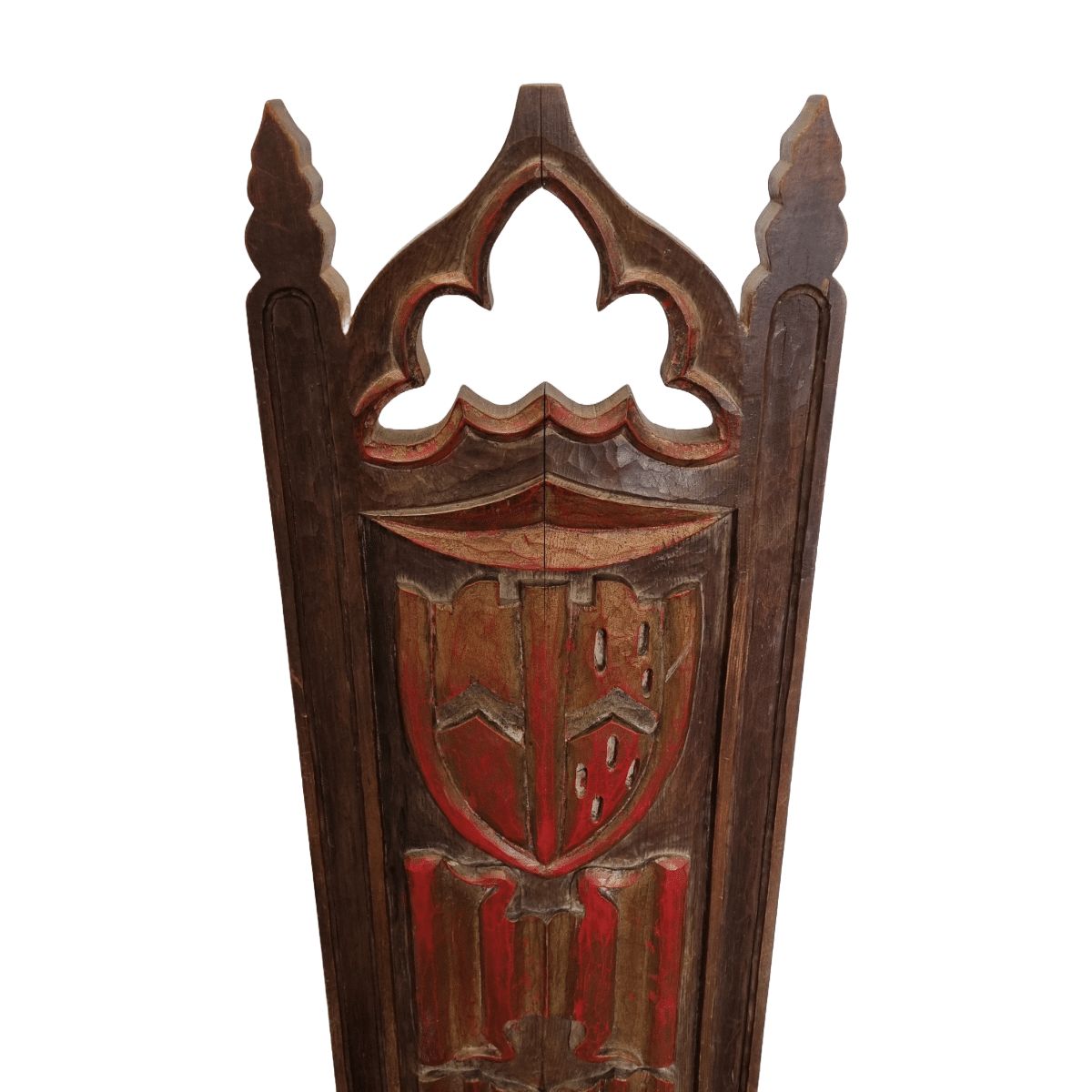 Spanish Hand Carved Gothic Style Chair, 1st Half 1900s photo for sale