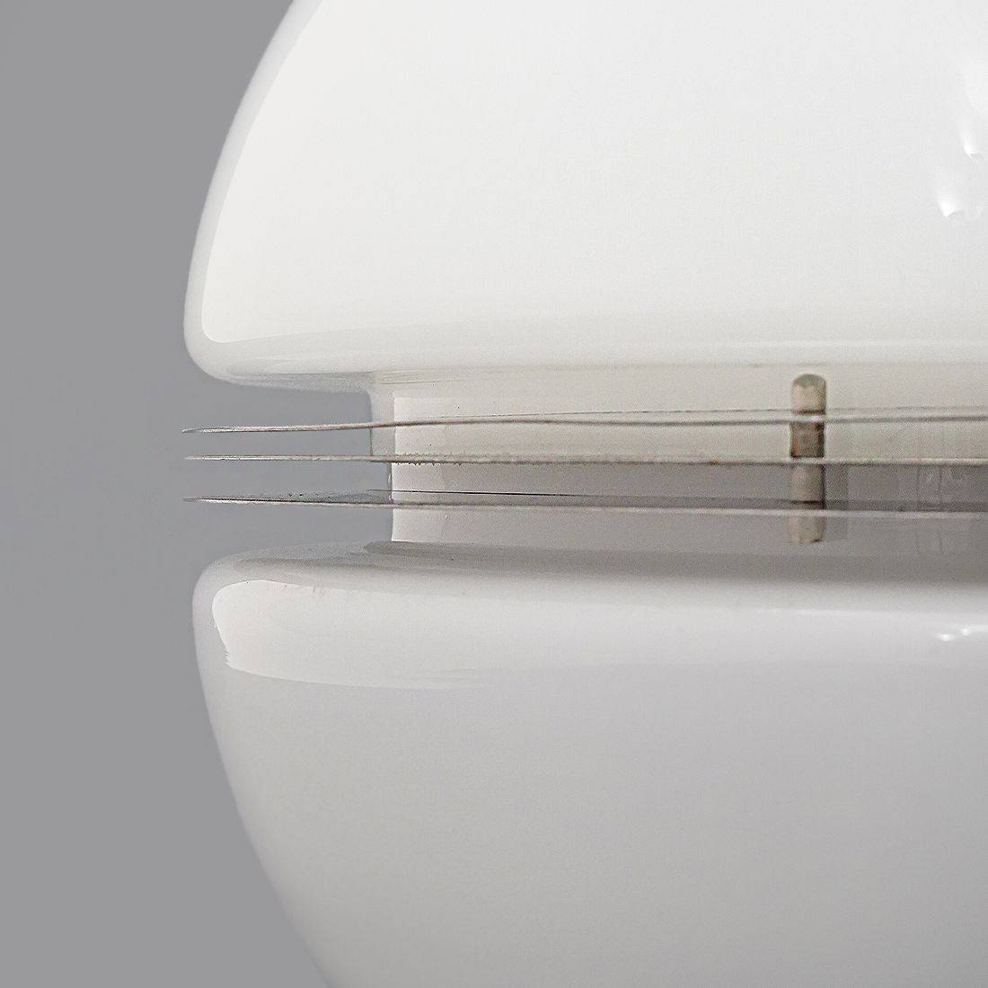 photo vinterior White Glass Table Lamp By Enrico Tronconi For Tronconi, 1970s