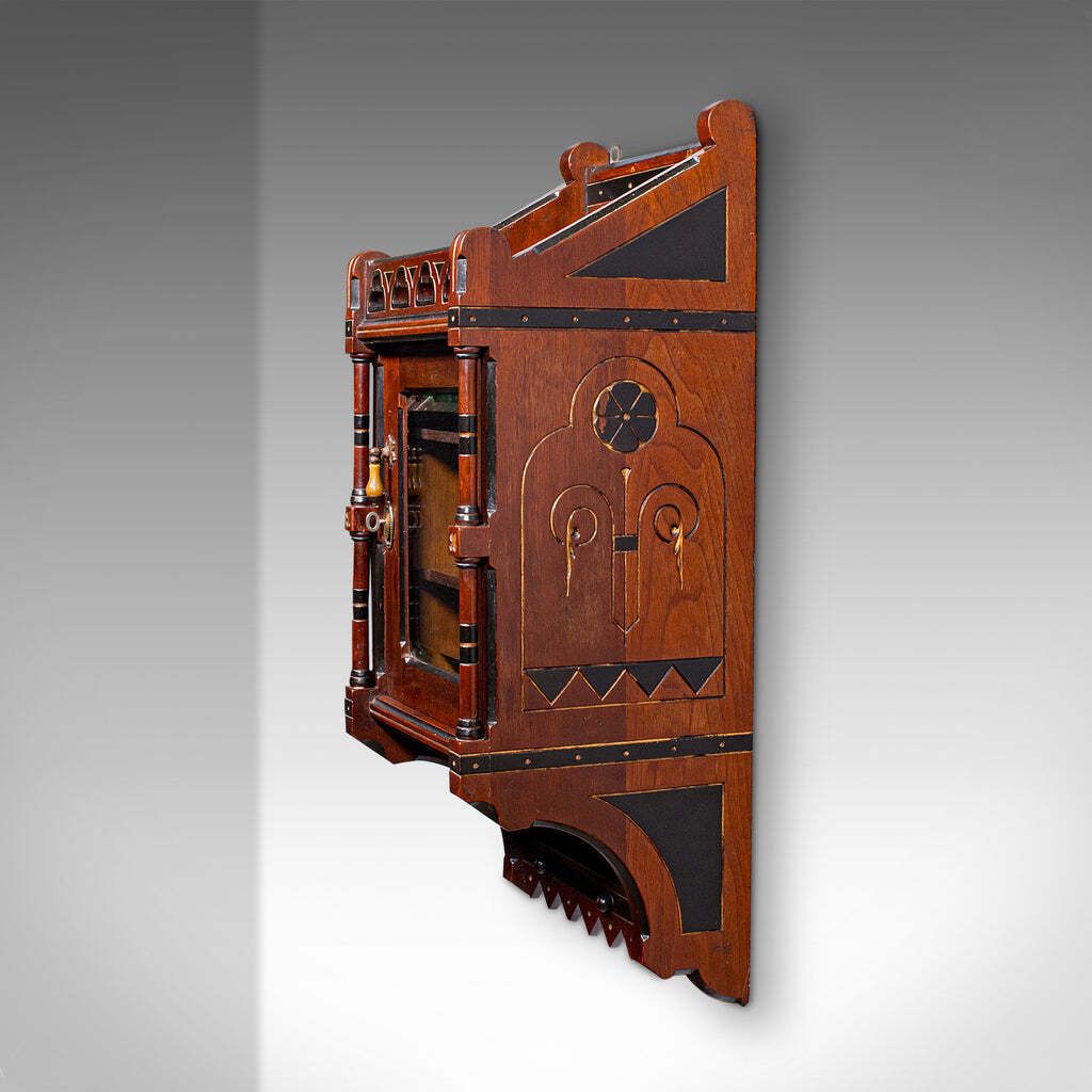 Antique Reception Hall Cabinet, English, Cupboard, Aesthetic Period, Victorian photo 964.0