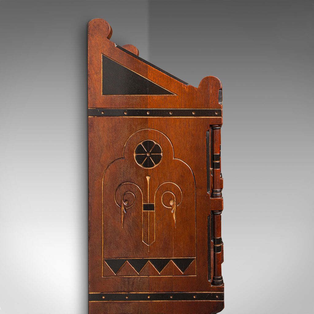 photo furniture Antique Reception Hall Cabinet, English, Cupboard, Aesthetic Period, Victorian