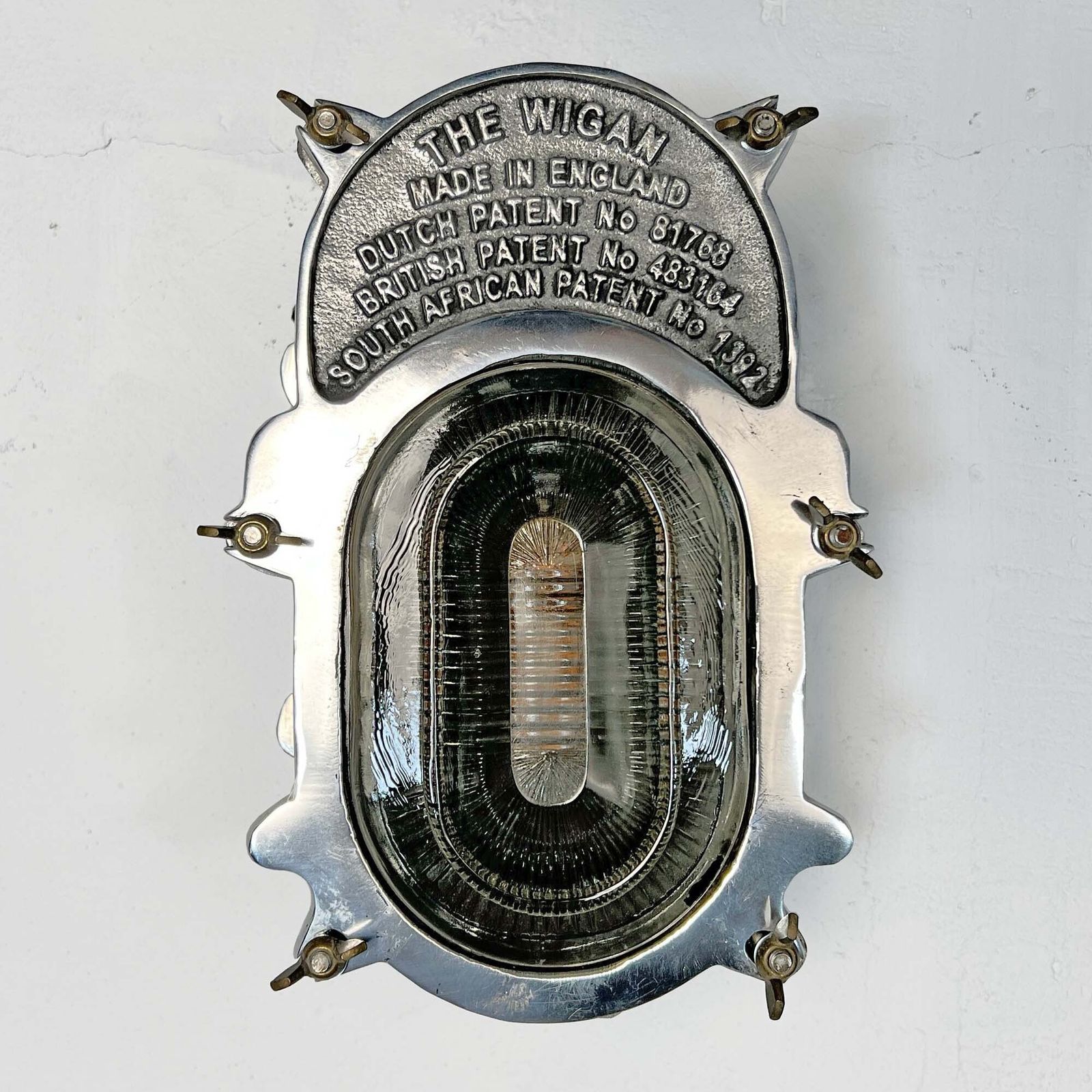 The Wigan Bulkhead Wall Light, 1940s photo 342.0