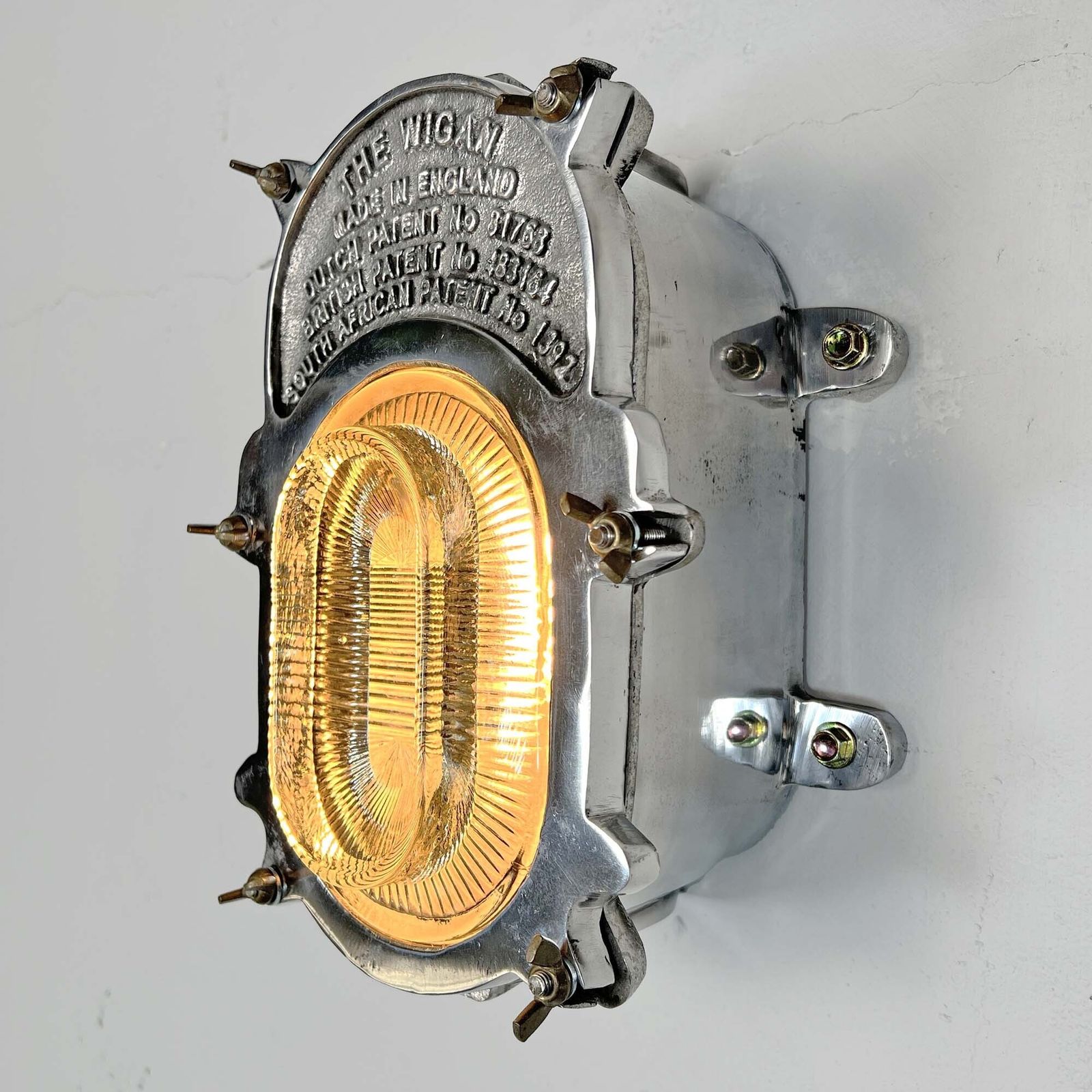 The Wigan Bulkhead Wall Light, 1940s photo buy