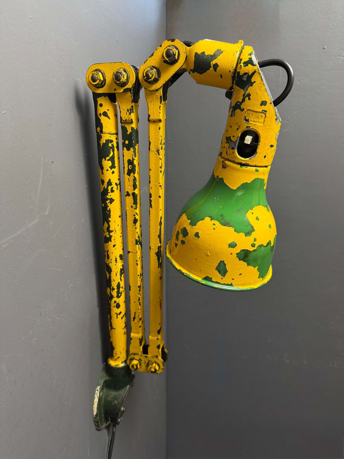 photo furniture Large 1930s Industrial Wall Lamp By Mek Elek London