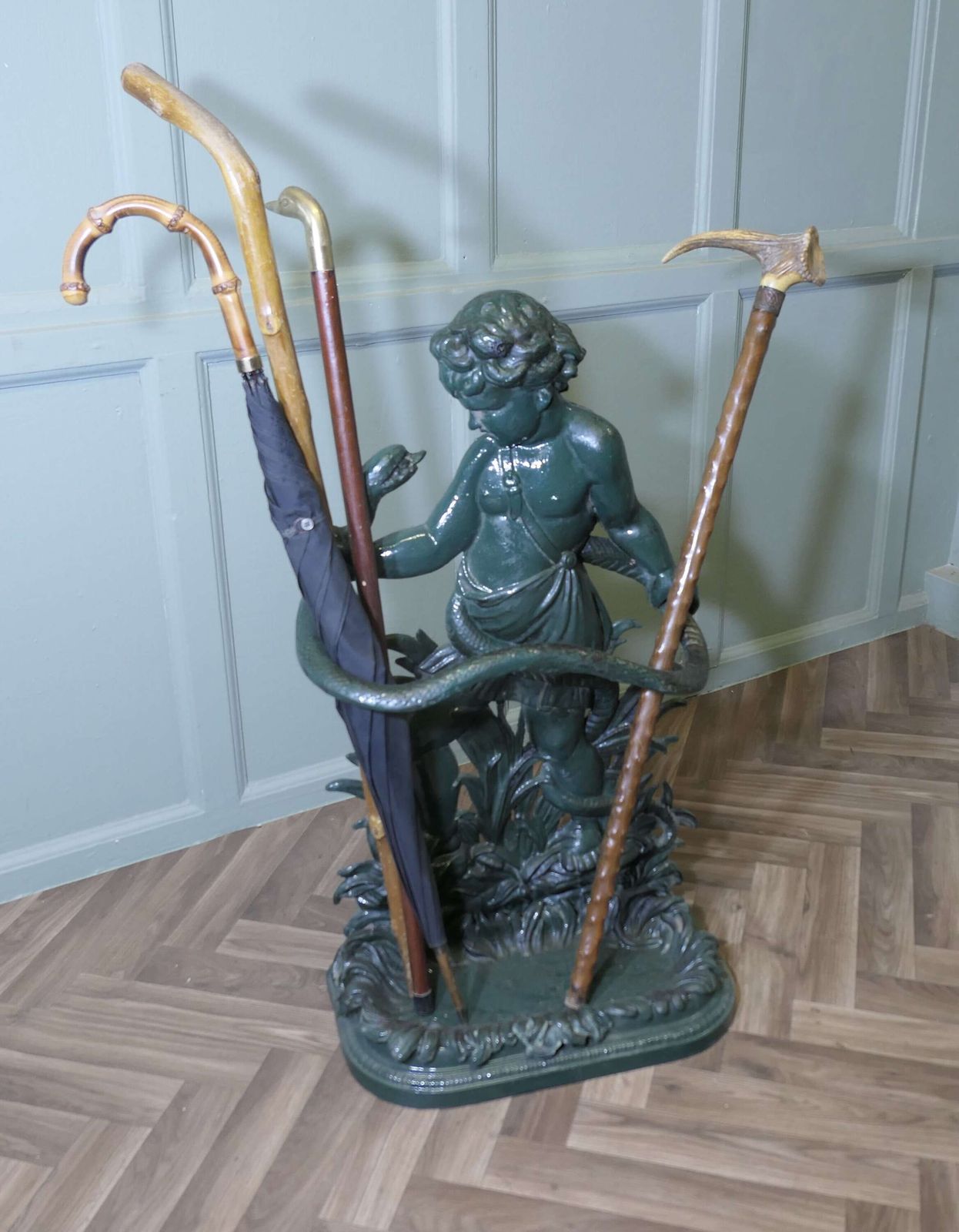 Victorian Cast Iron Umbrella Stand photo Home Decor