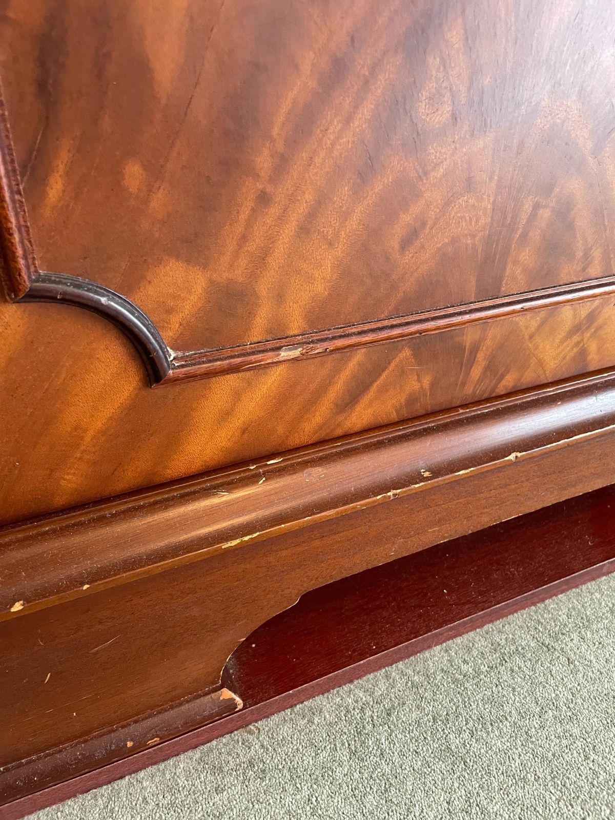 Furniture Craftsmen Made Reproduction Hardwood Bookcase / Display Cabinet photo