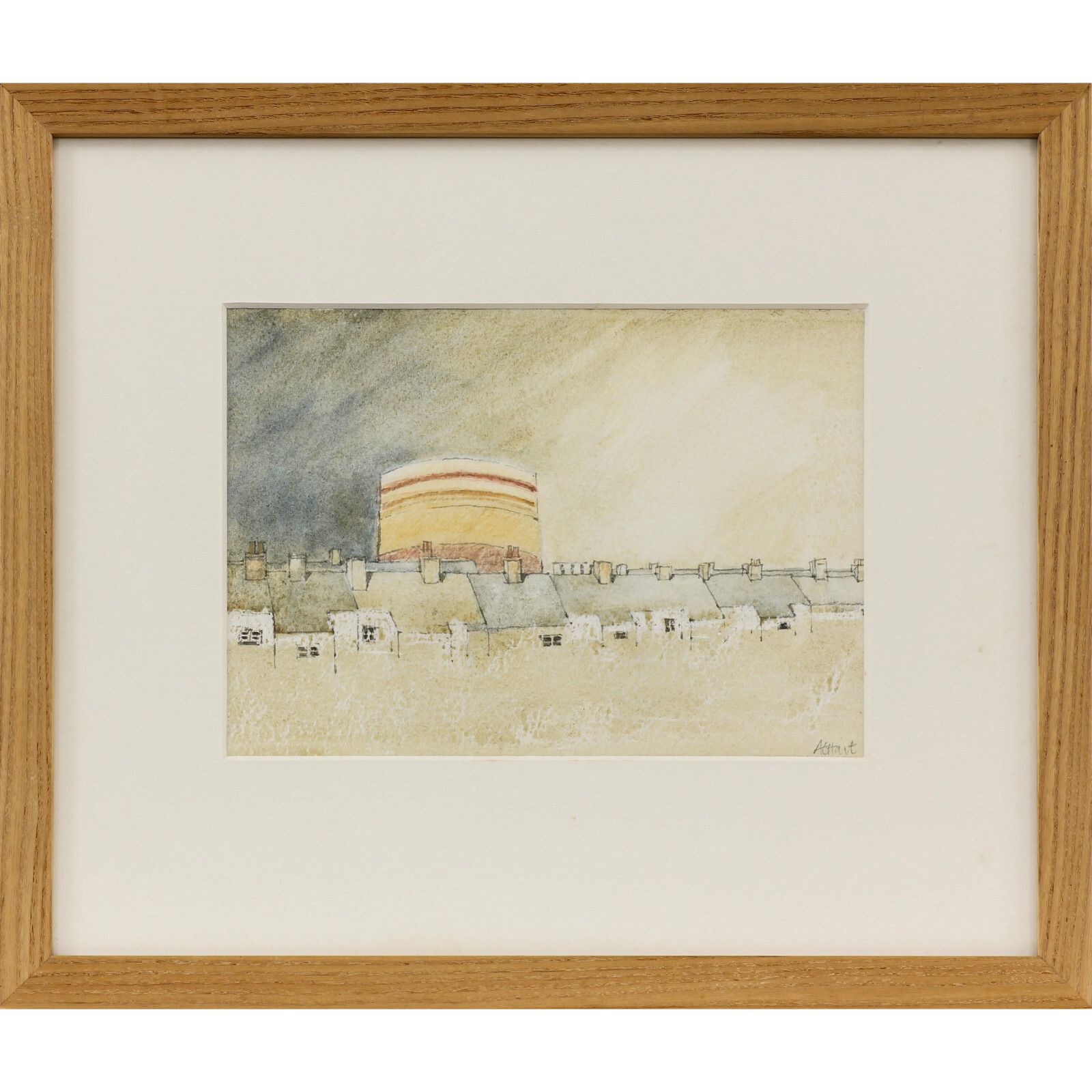 Watercolour Titled "Now You See It " By Ann Hart