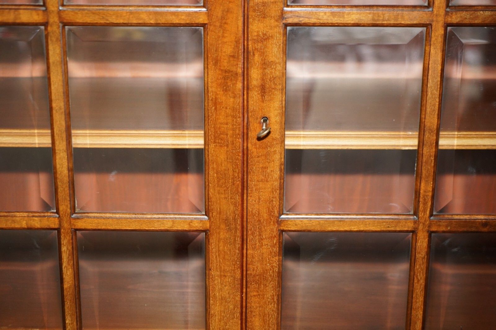 12950.0 Monumental 2.4 Meter Tall Antique Victorian Mahogany Glazed Library Bookcase photo
