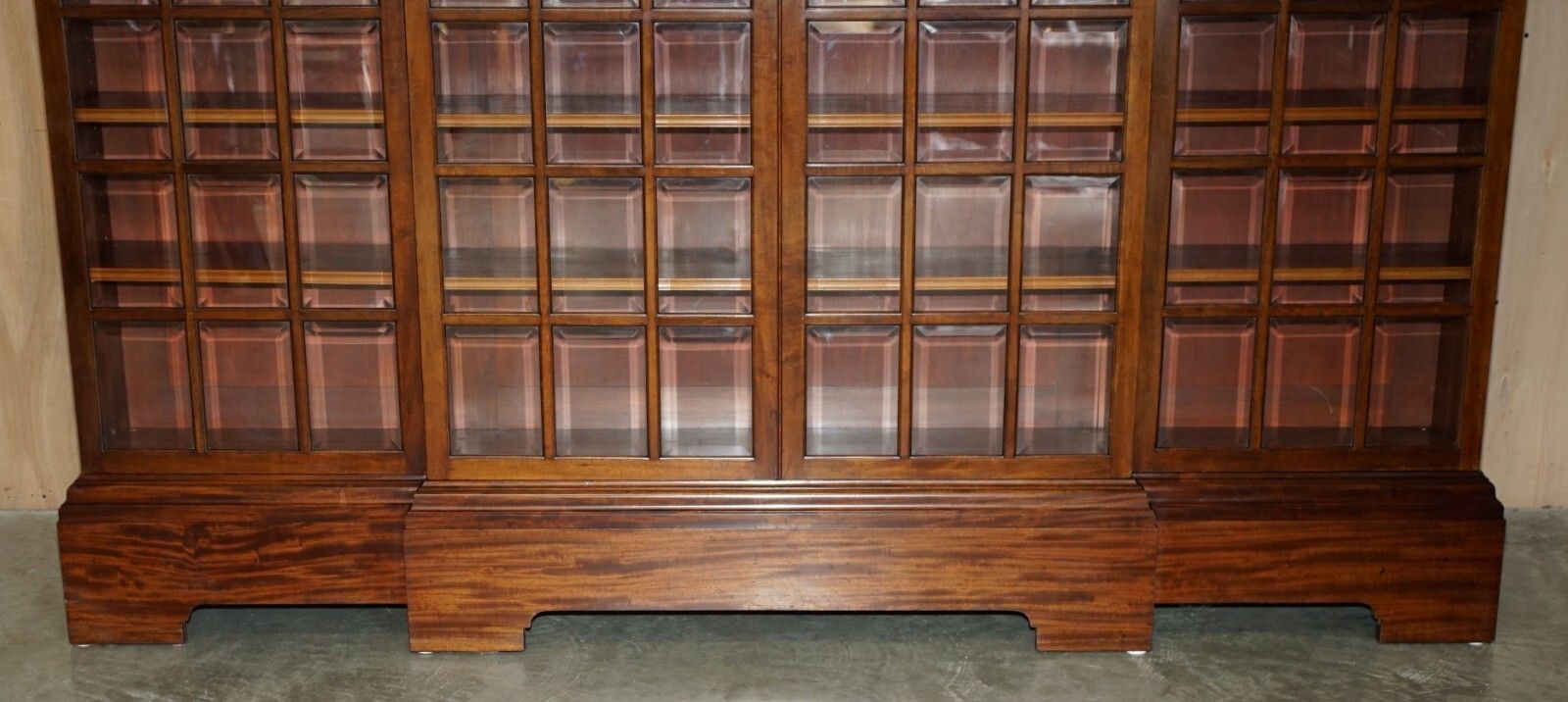 photo vinterior Monumental 2.4 Meter Tall Antique Victorian Mahogany Glazed Library Bookcase