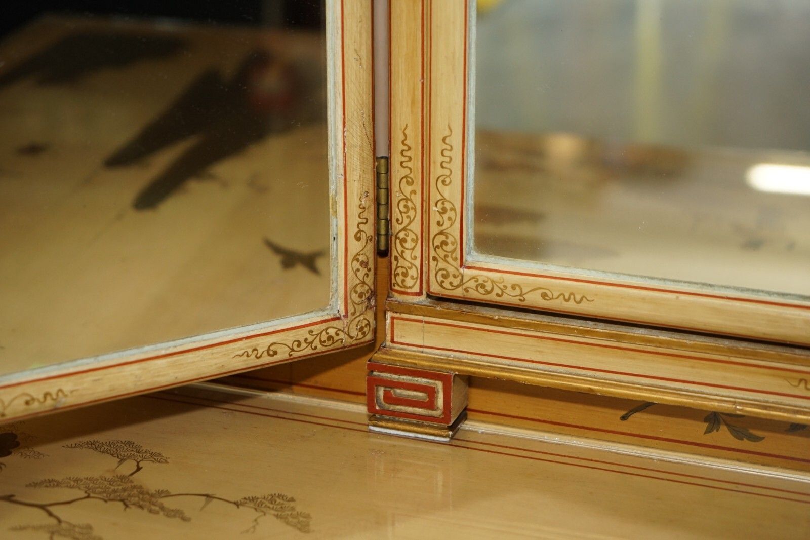Exquisite Chinese Chinoiserie Walnut Dressing Table & Stool Part Of A Suite photo 2950.0