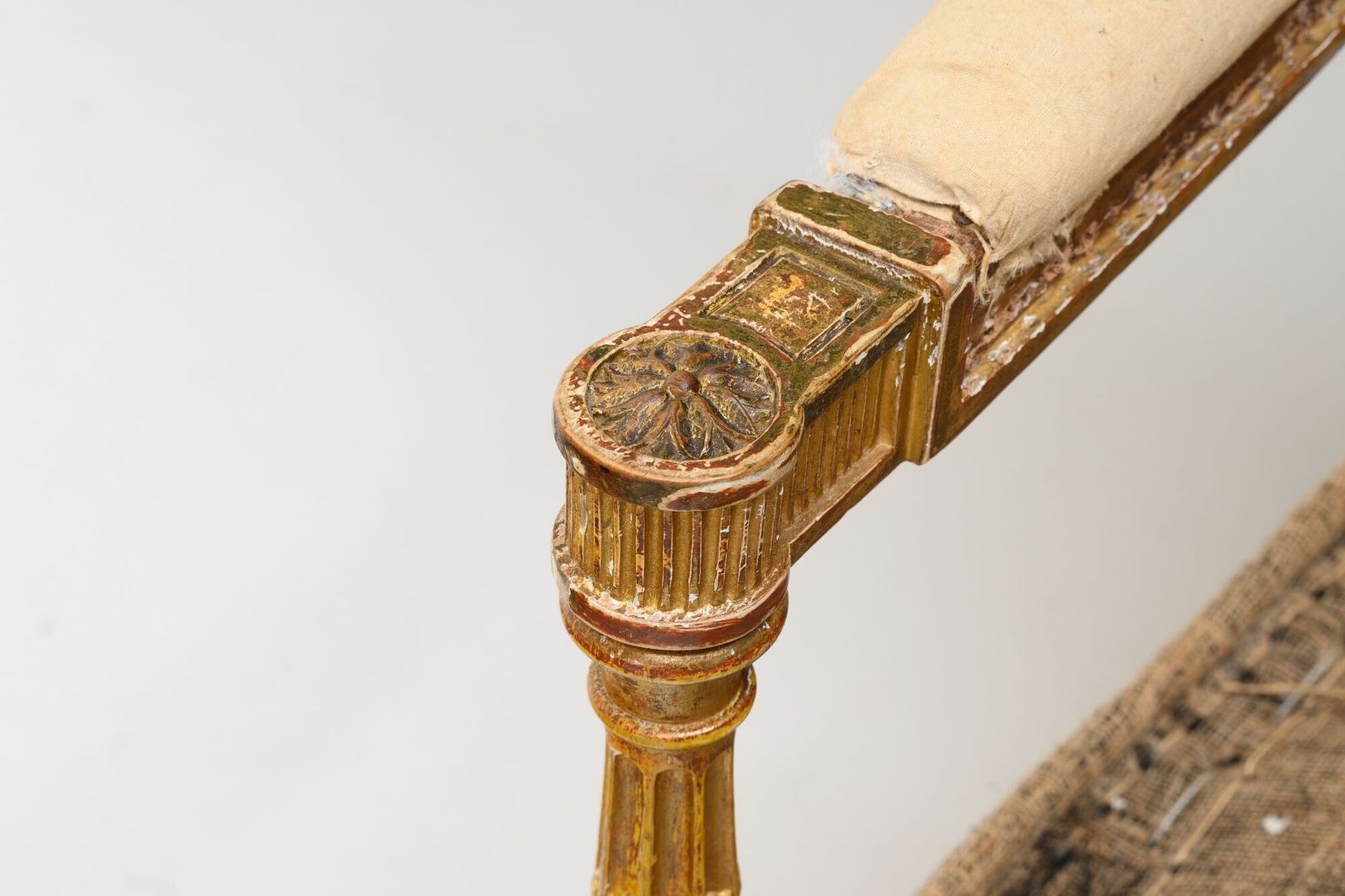 Gilded French Settee, 1900s, Walnut photo vinterior