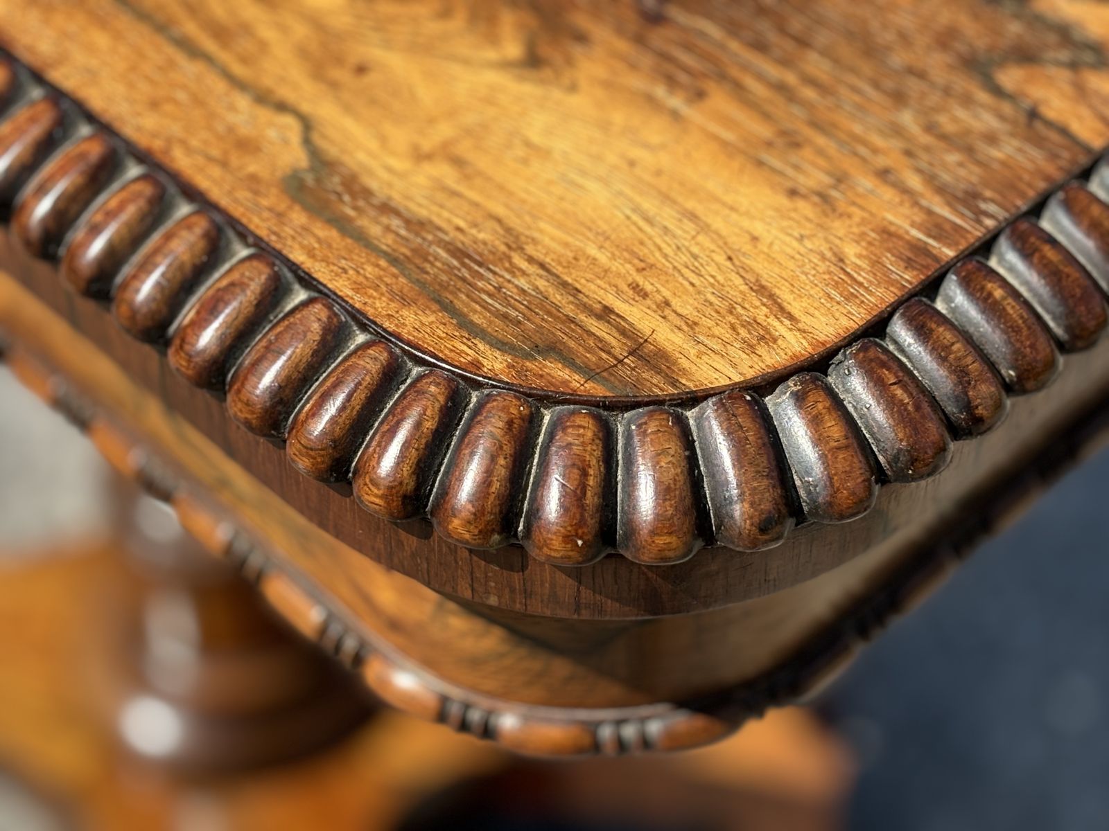 19th Century William IV Period Rosewood Fold Over Card Table photo Furniture