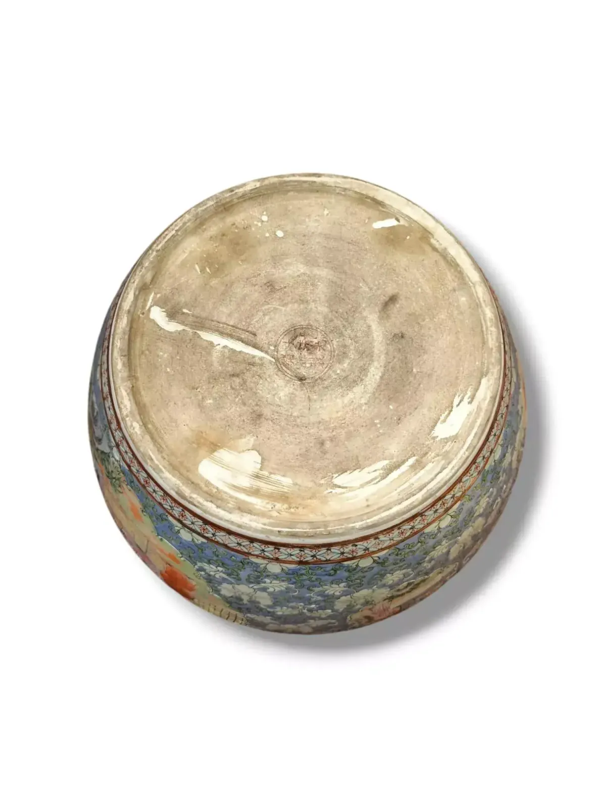 19th Century Aquarium Pot In Porcelain, China. photo Home Decor