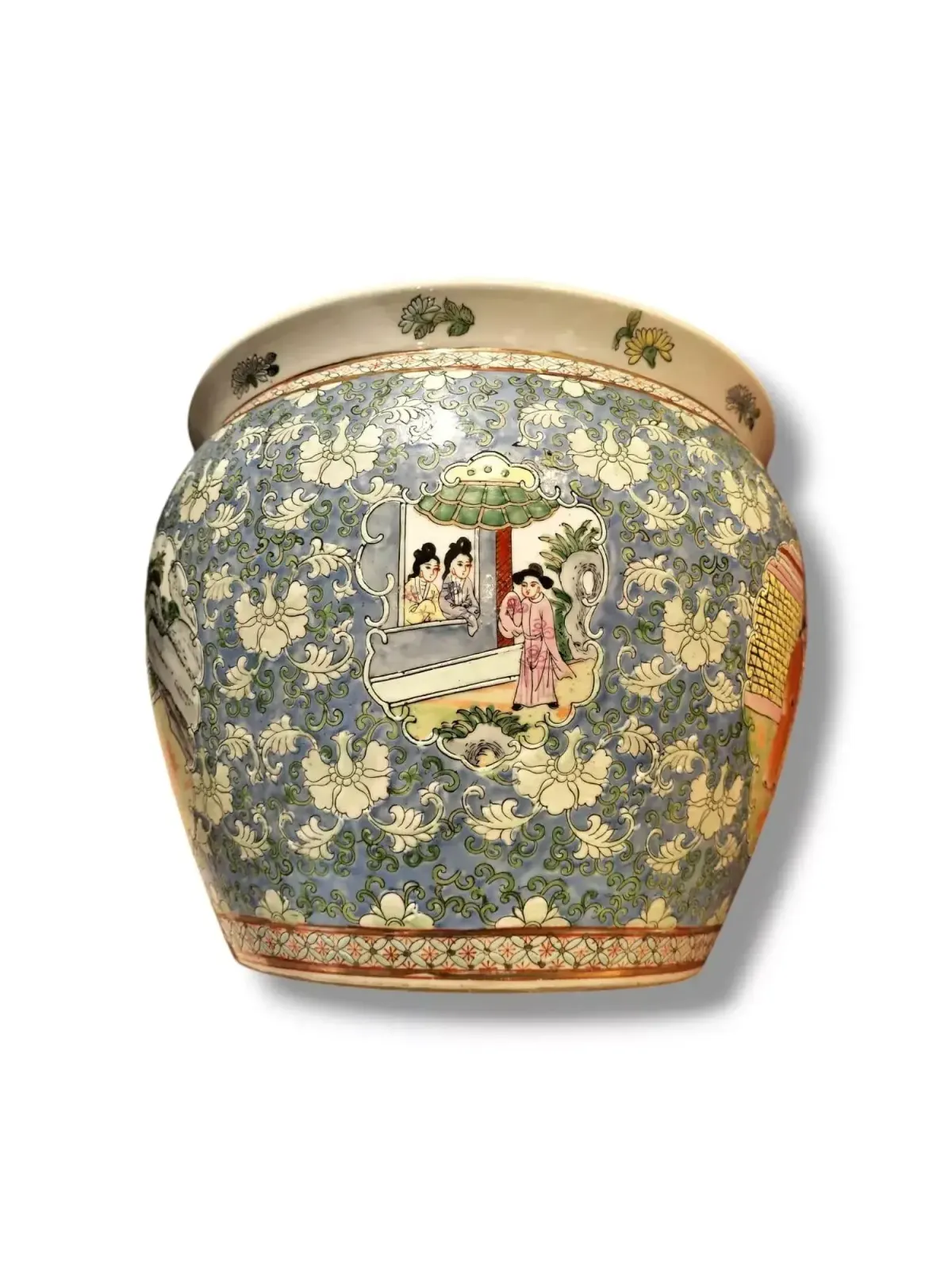 photo for sale 19th Century Aquarium Pot In Porcelain, China.