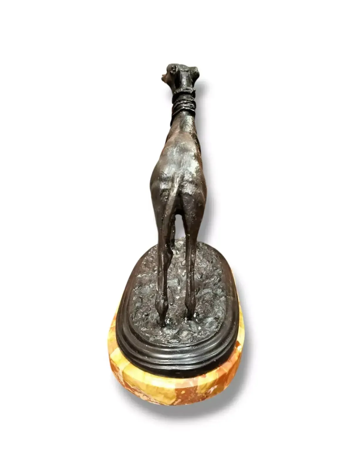 19th Century Statue Of A Greyhound In Bronze, In The Style Of Pierre Jules Mêne photo Art